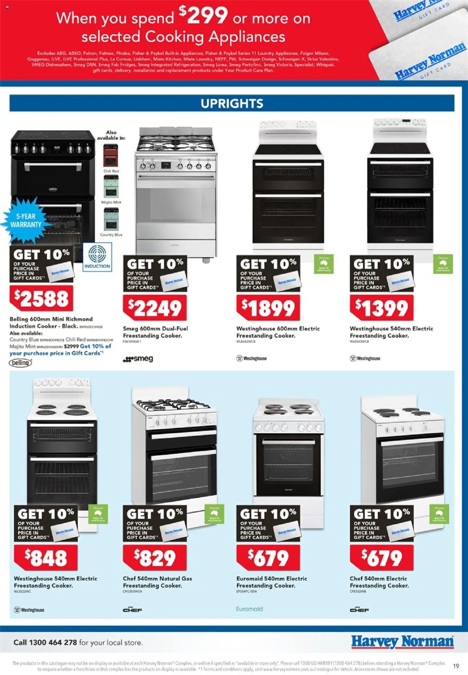Harvey Norman catalogue from 17/08/2026 Harvey Norman Cooking Gift Card