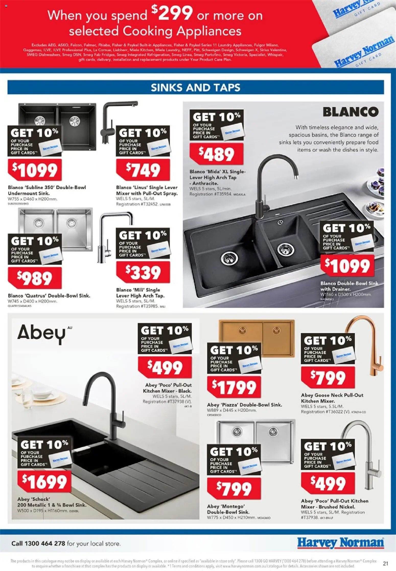 Harvey Norman catalogue from 17/08/2026 Harvey Norman Cooking Gift Card