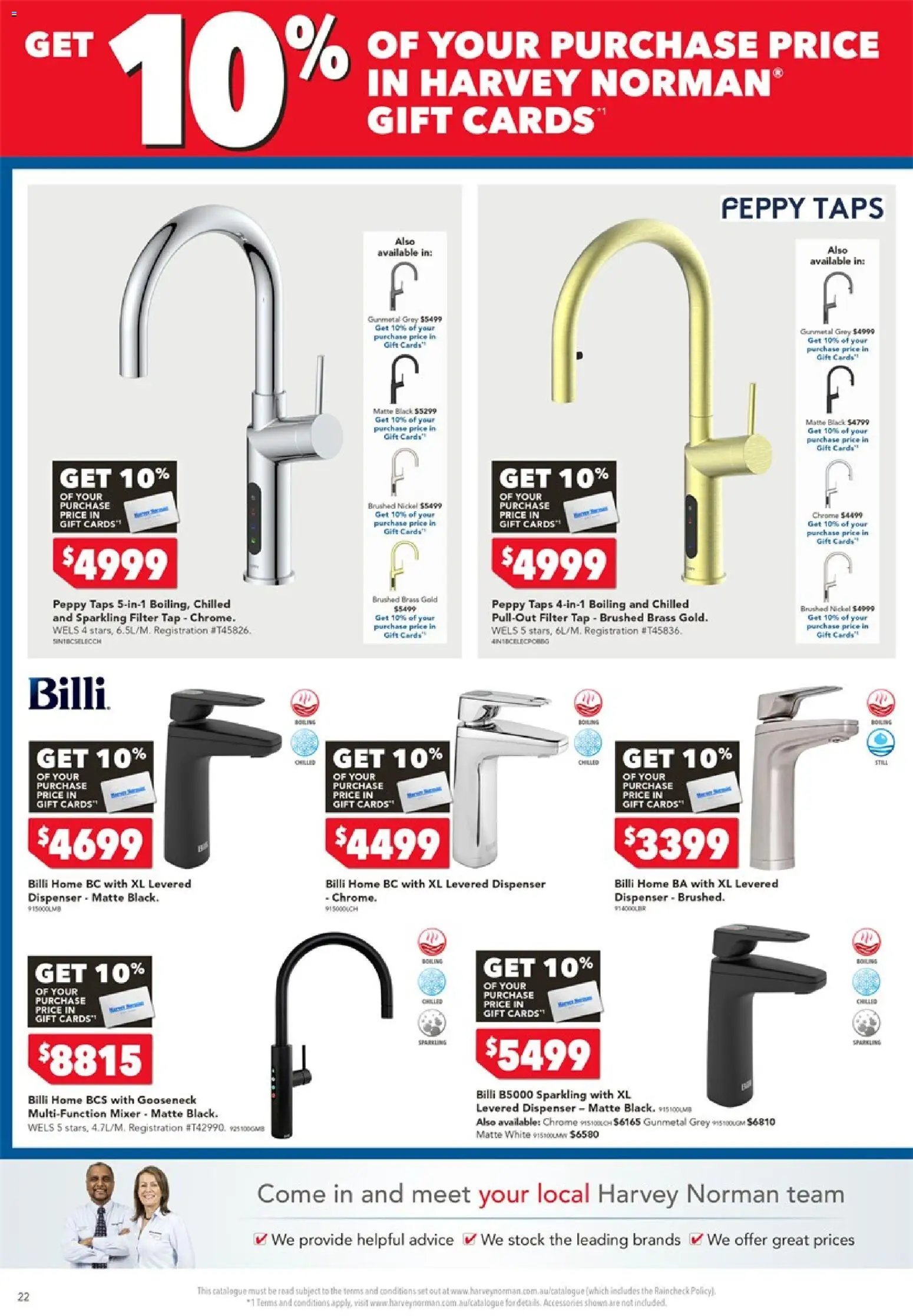 Harvey Norman catalogue from 17/08/2026 Harvey Norman Cooking Gift Card