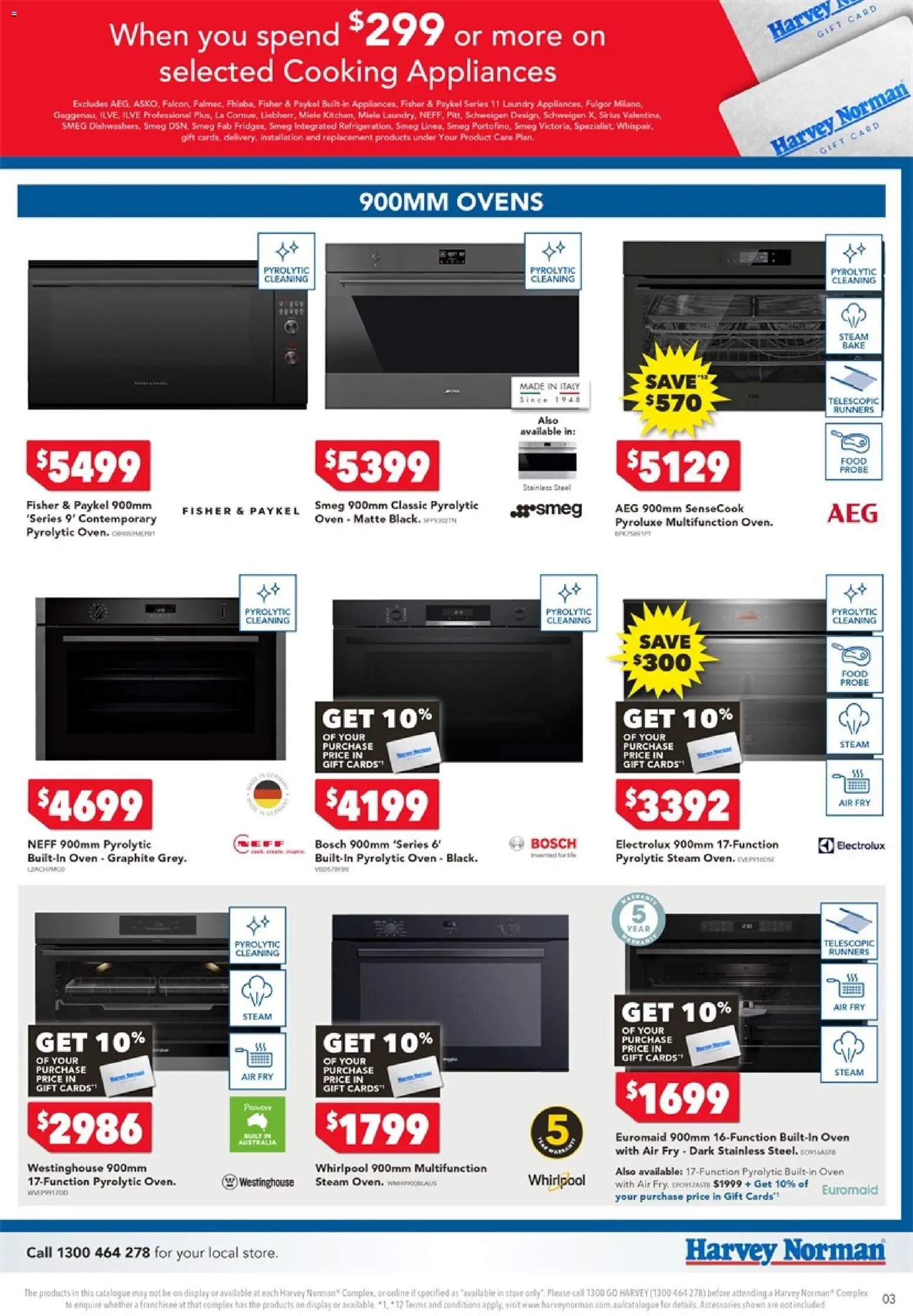 Harvey Norman catalogue from 17/08/2026 Harvey Norman Cooking Gift Card