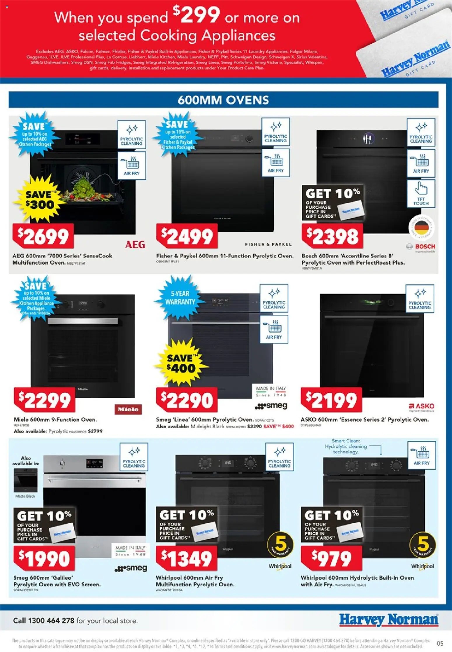 Harvey Norman catalogue from 17/08/2026 Harvey Norman Cooking Gift Card