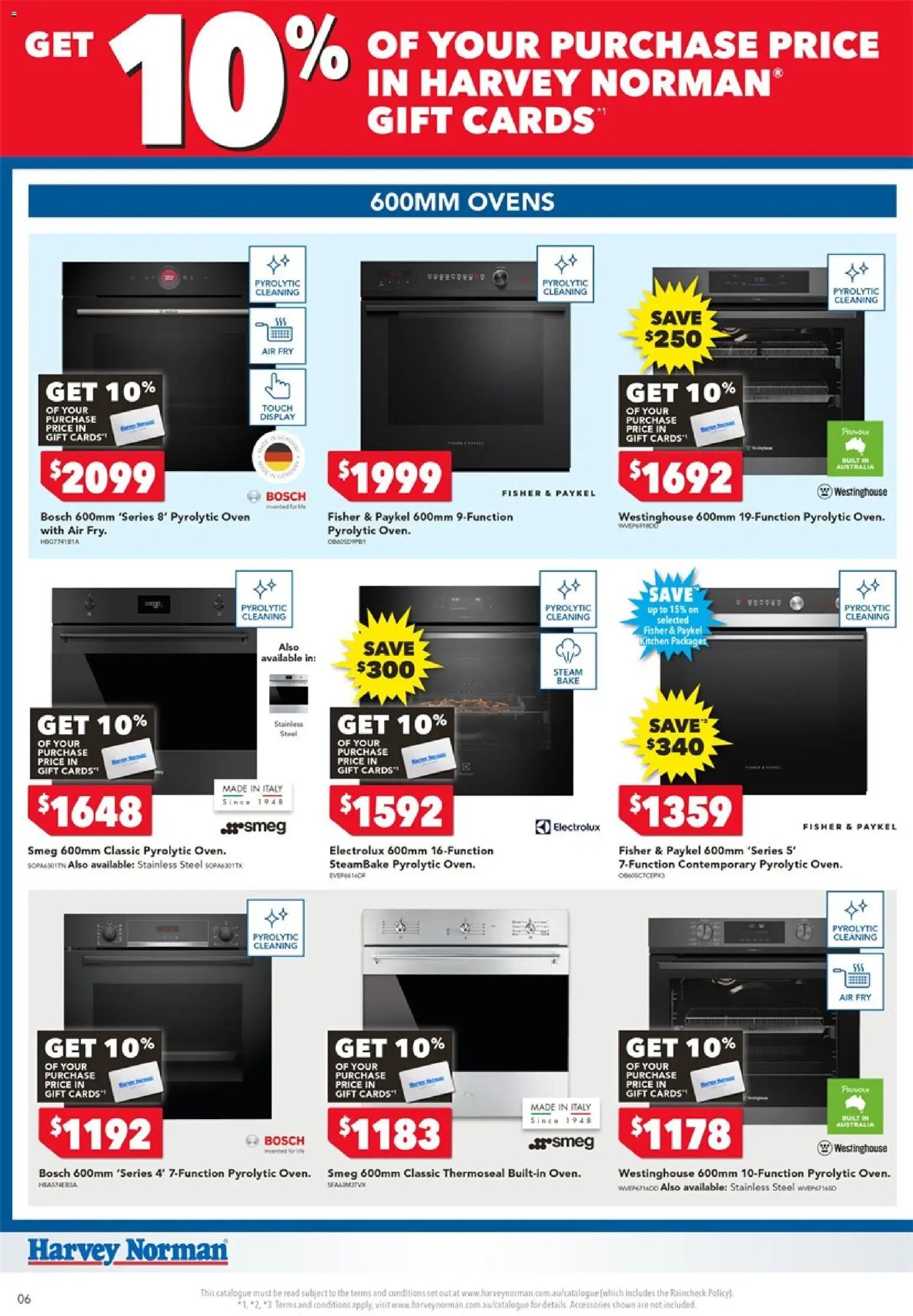 Harvey Norman catalogue from 17/08/2026 Harvey Norman Cooking Gift Card