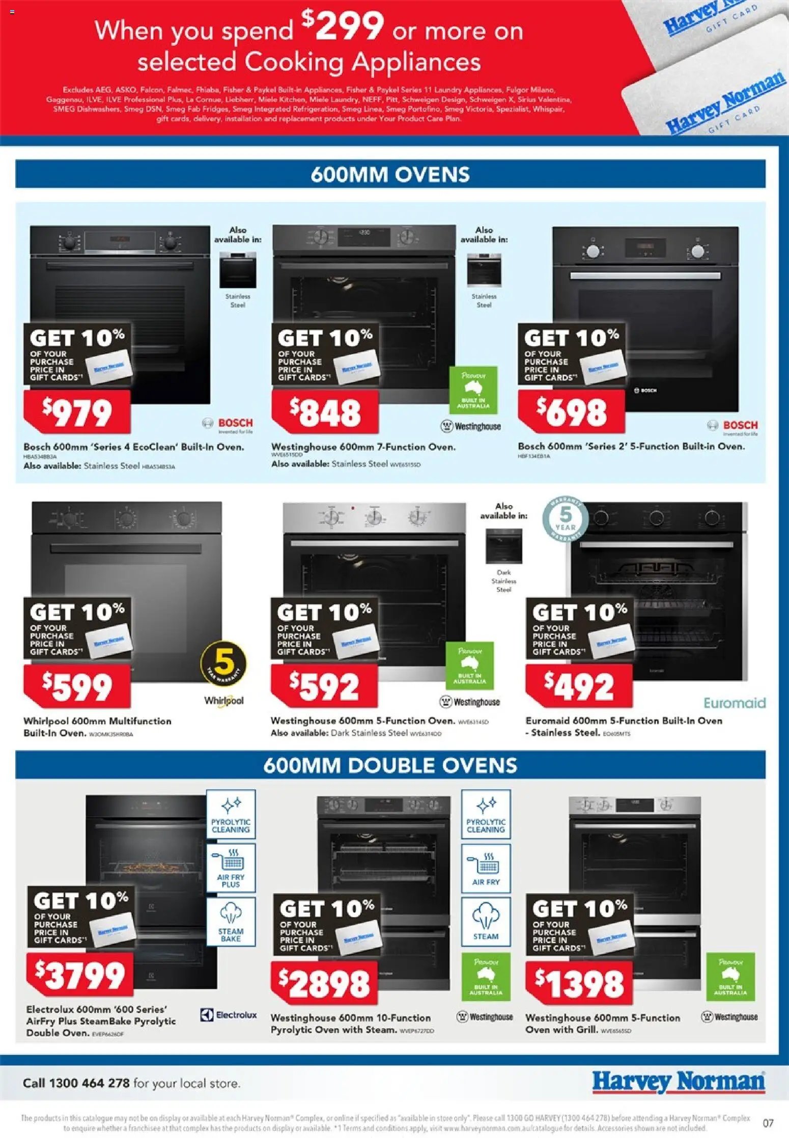 Harvey Norman catalogue from 17/08/2026 Harvey Norman Cooking Gift Card
