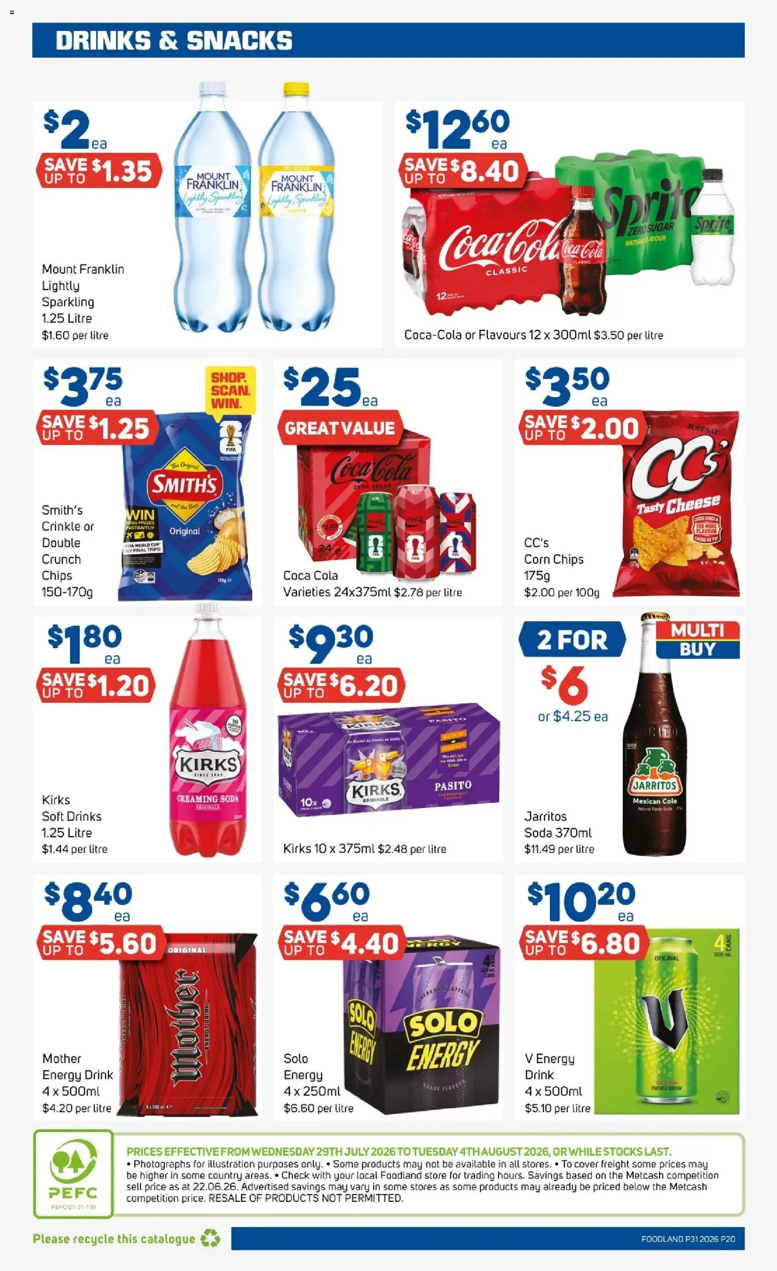 Foodland catalogue from 29/07/2026 Foodland catalogue