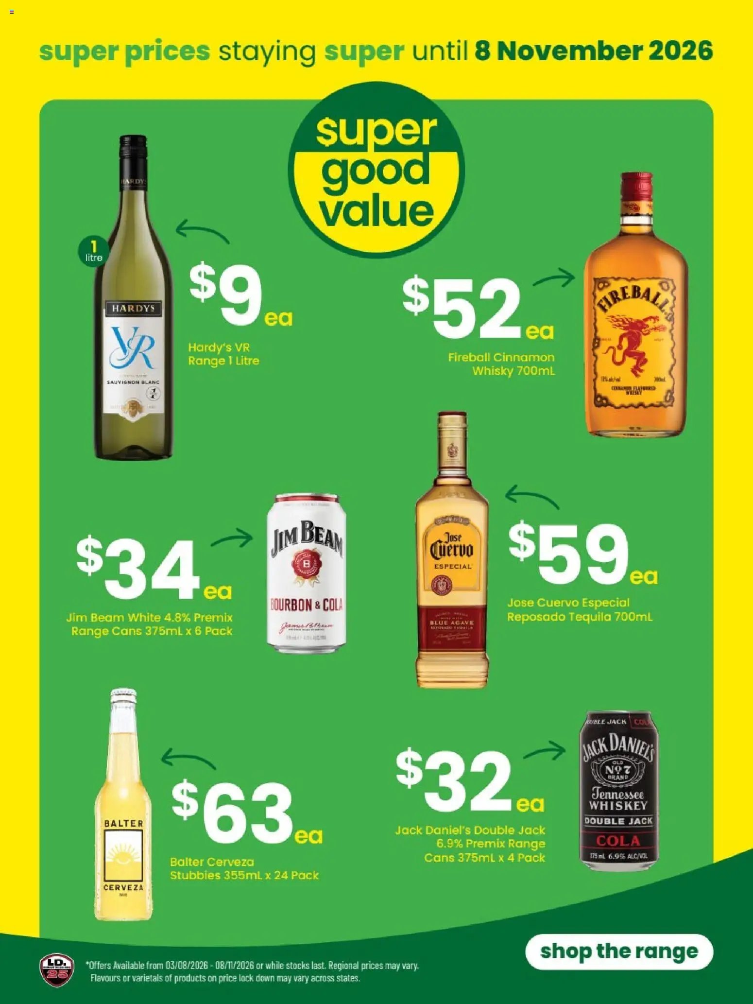 The Bottle-O catalogue from 31/08/2026 The Bottle-O catalogue BUNDABERG