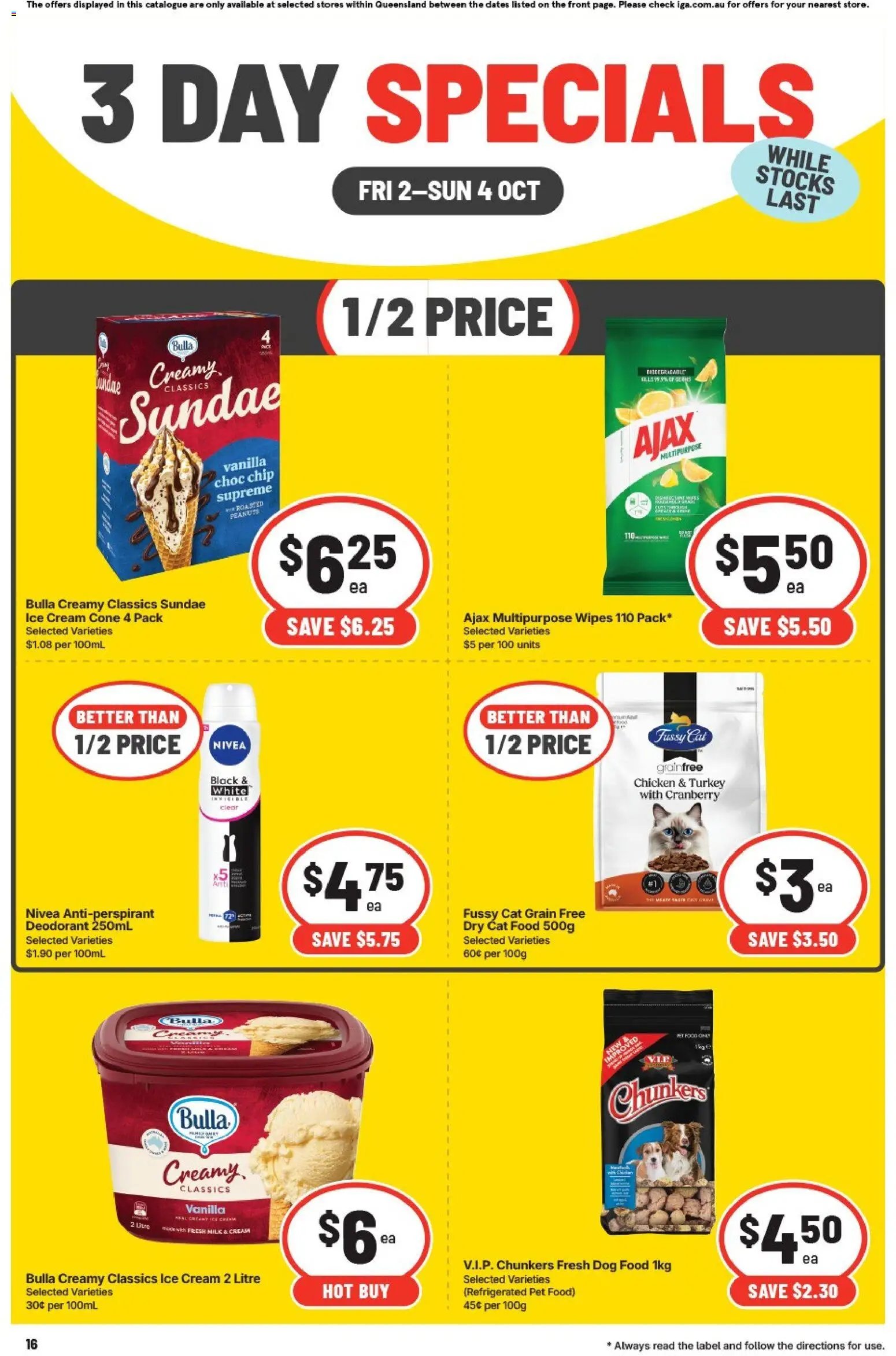 IGA catalogue from 02/10/2026 IGA catalogue 3 Day Specials East Brisbane