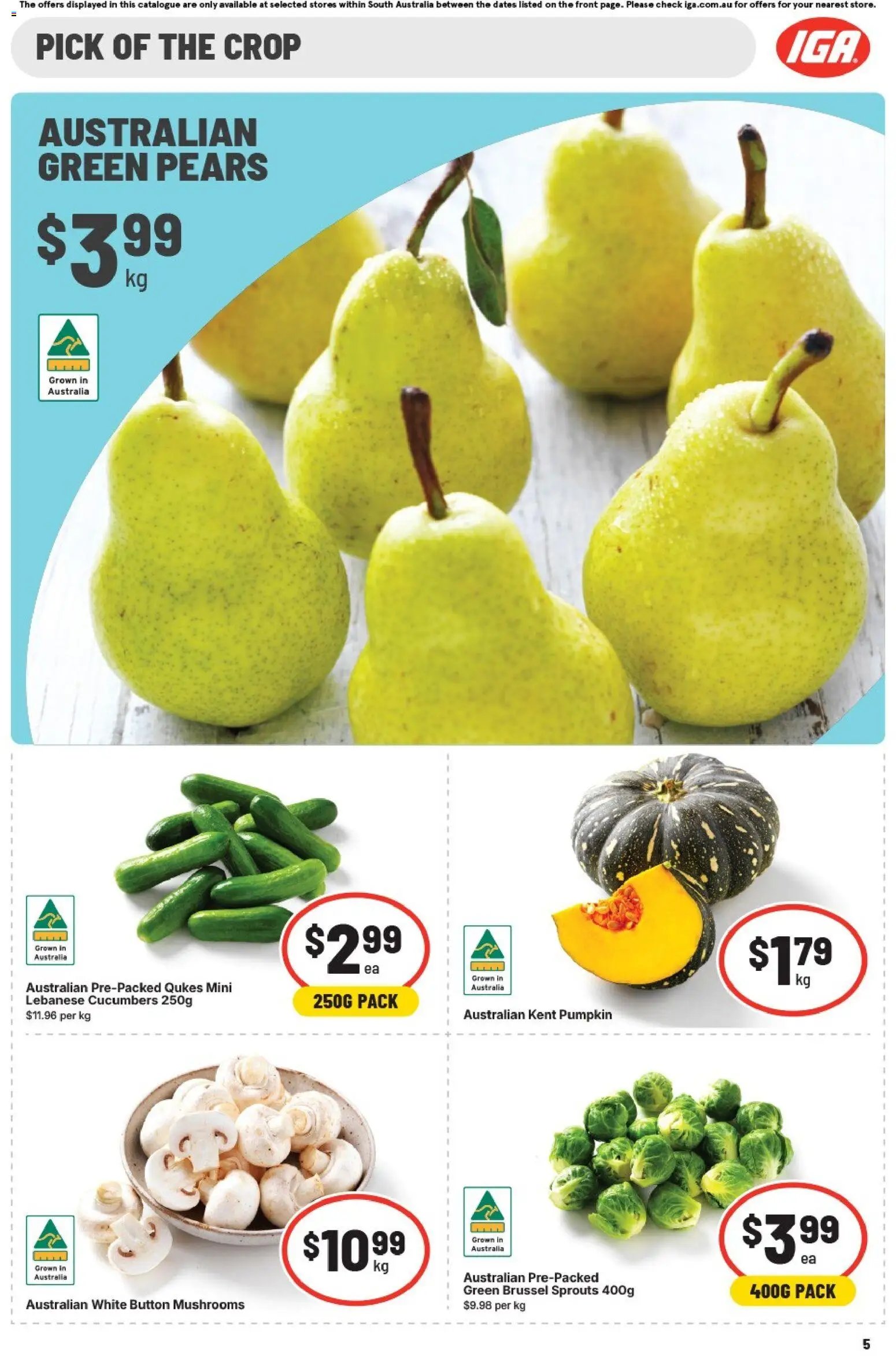 IGA catalogue from 01/07/2026 IGA catalogue SA
