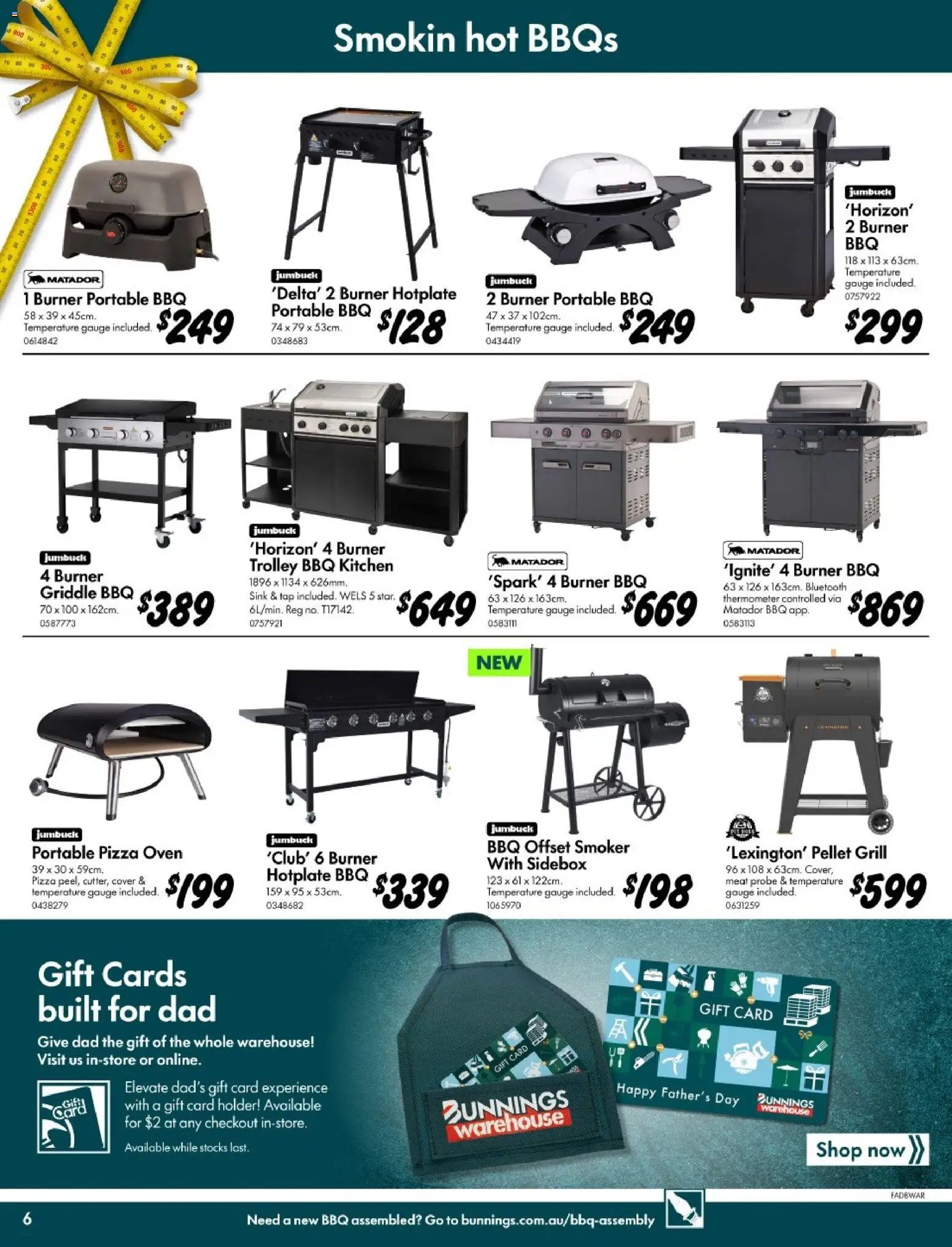Bunnings Warehouse catalogue from 12/08/2026 Bunnings Gifts Built for Dad