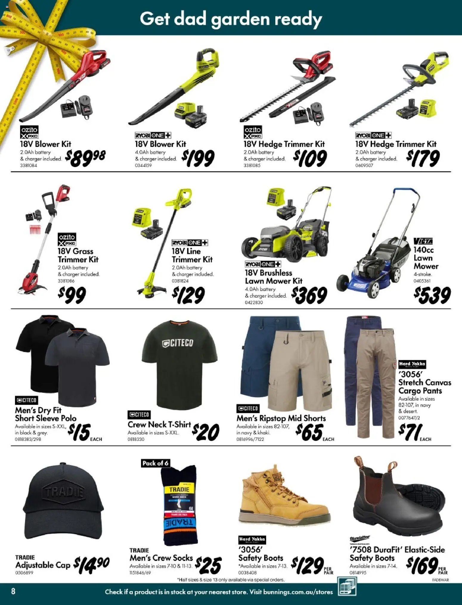 Bunnings Warehouse catalogue from 12/08/2026 Bunnings Gifts Built for Dad