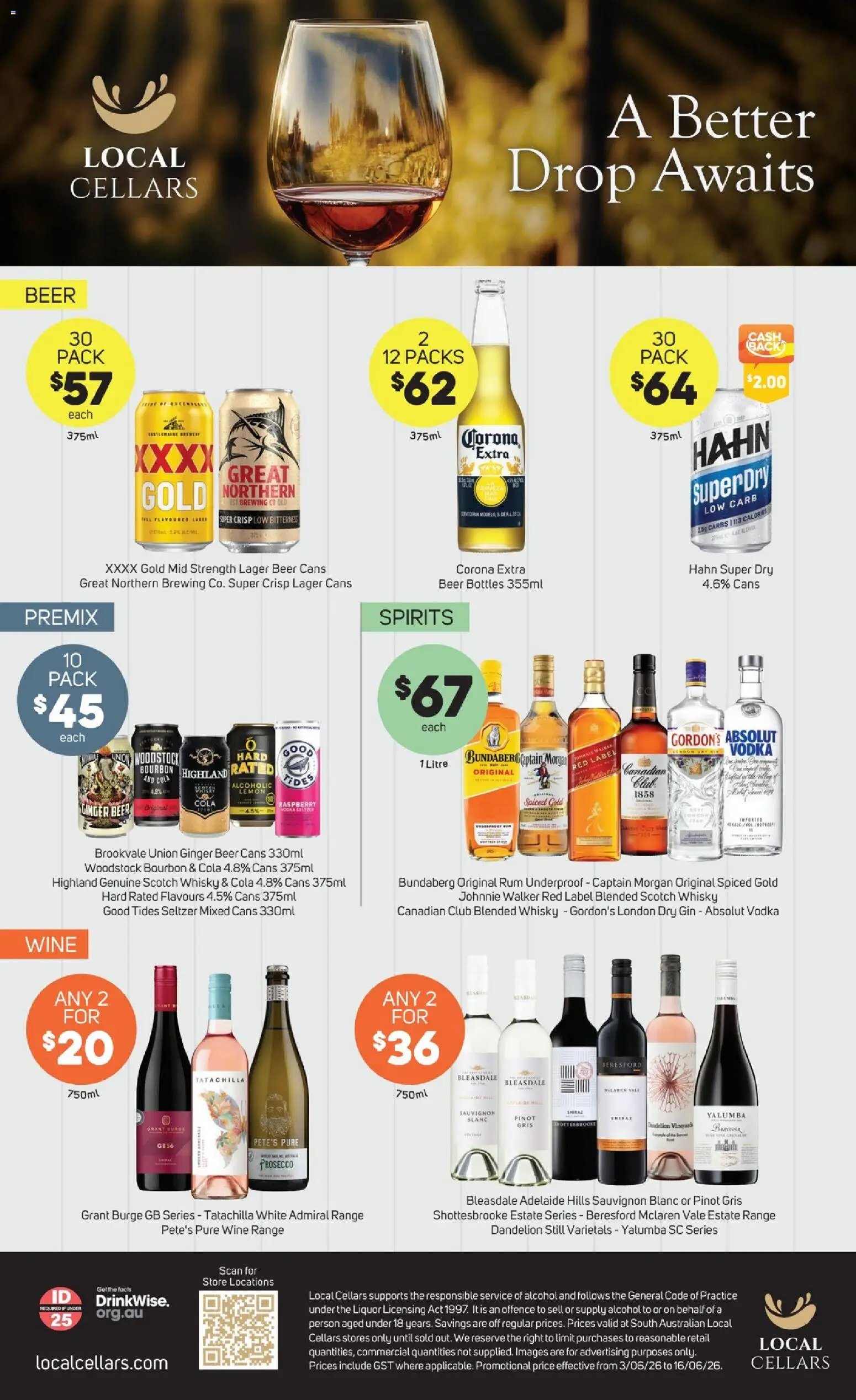 Foodland catalogue from 03/06/2026 Foodland Local Cellars