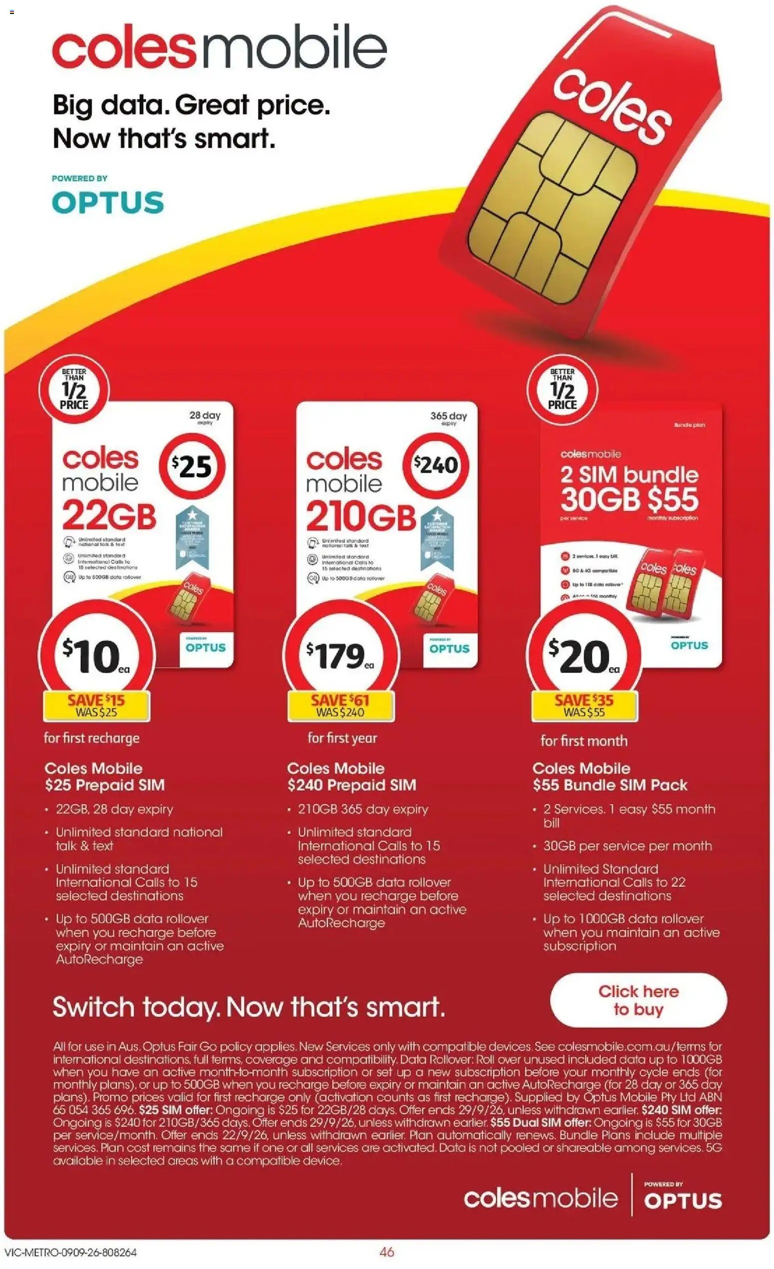 Coles catalogue from 09/09/2026 Coles catalogue VIC