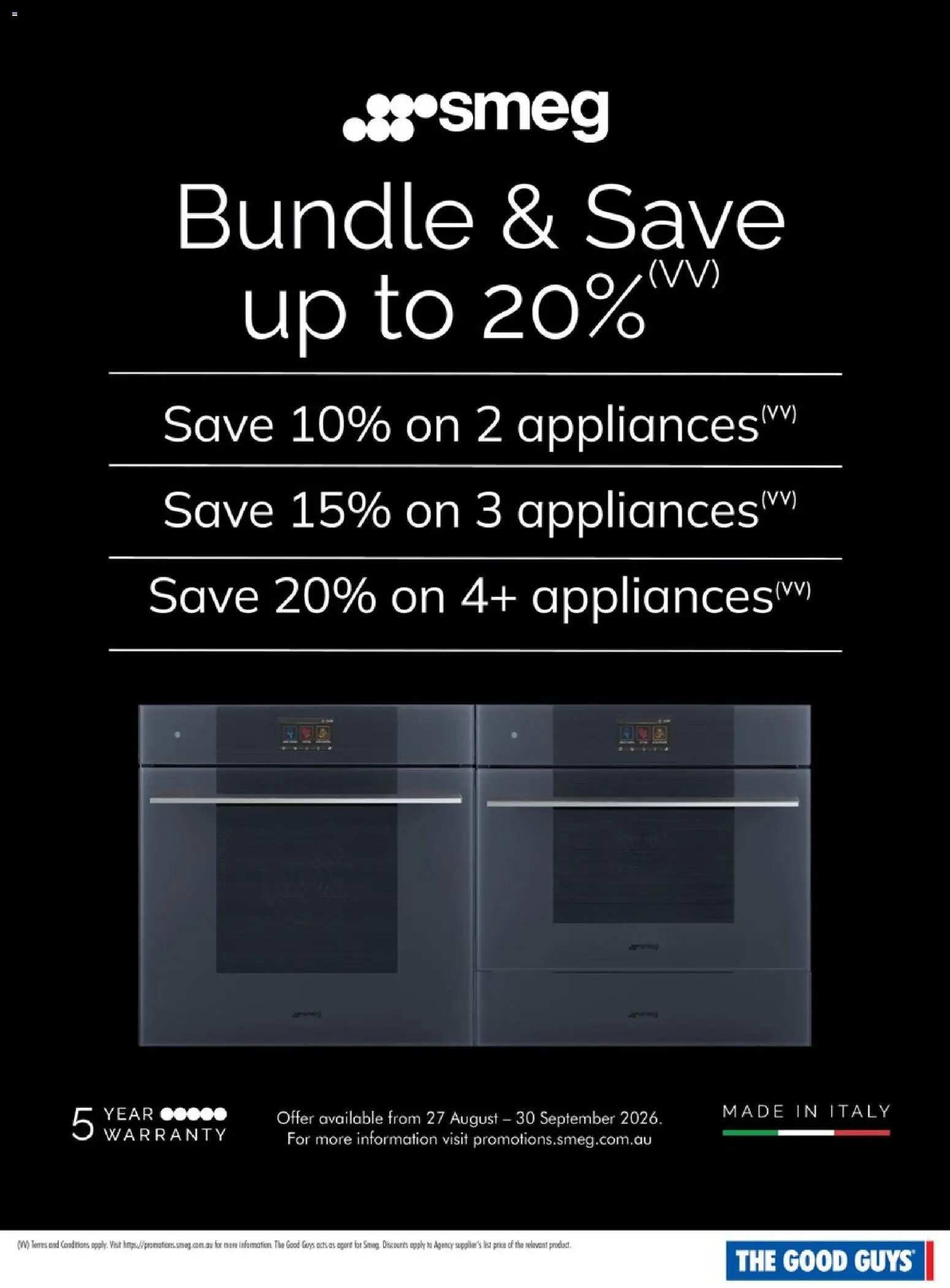 The Good Guys catalogue from 27/08/2026 The Good Guys Bundle & Save up to 20%