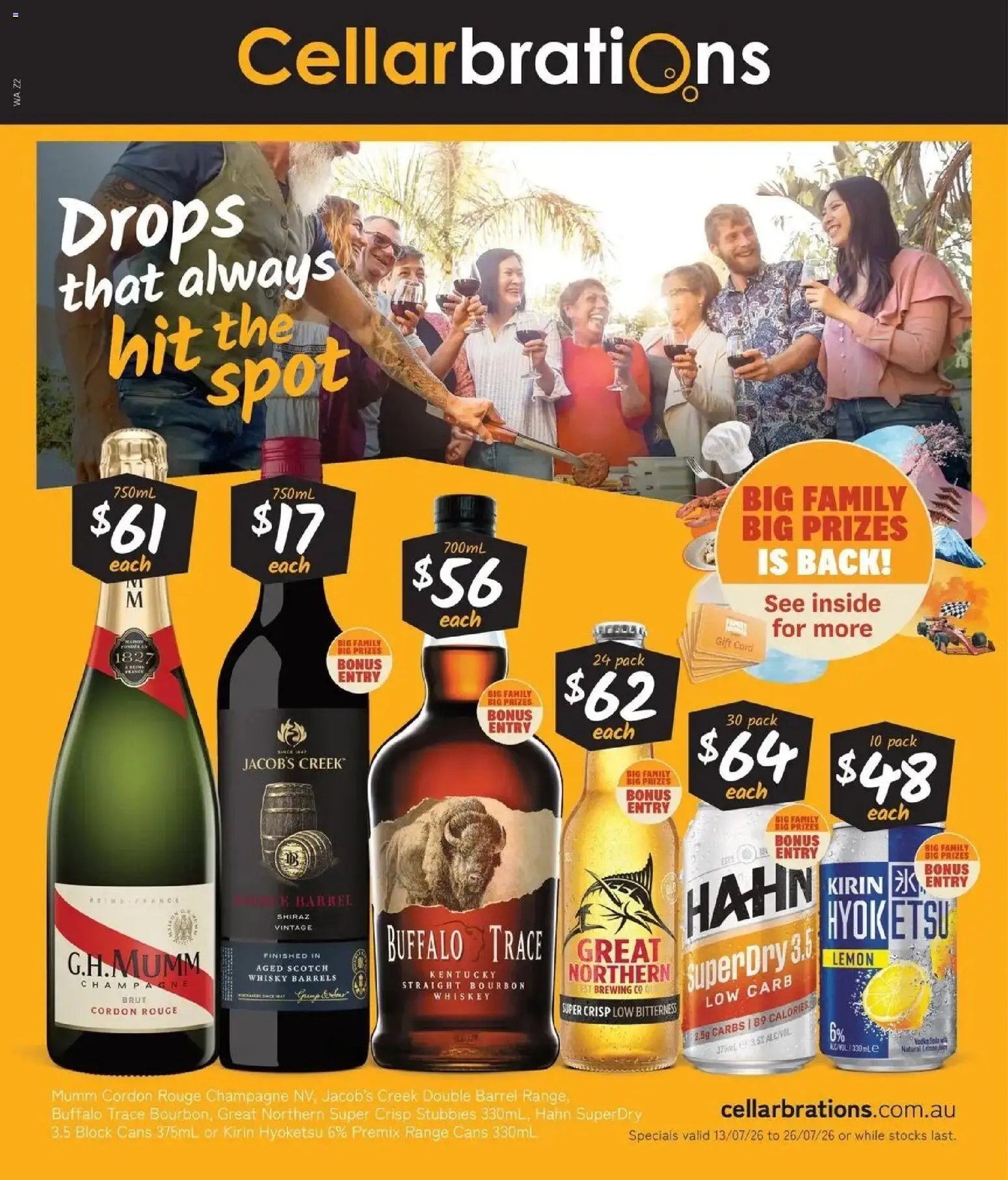 Cellarbrations catalogue from 13/07/2026 Cellarbrations catalogue Albany