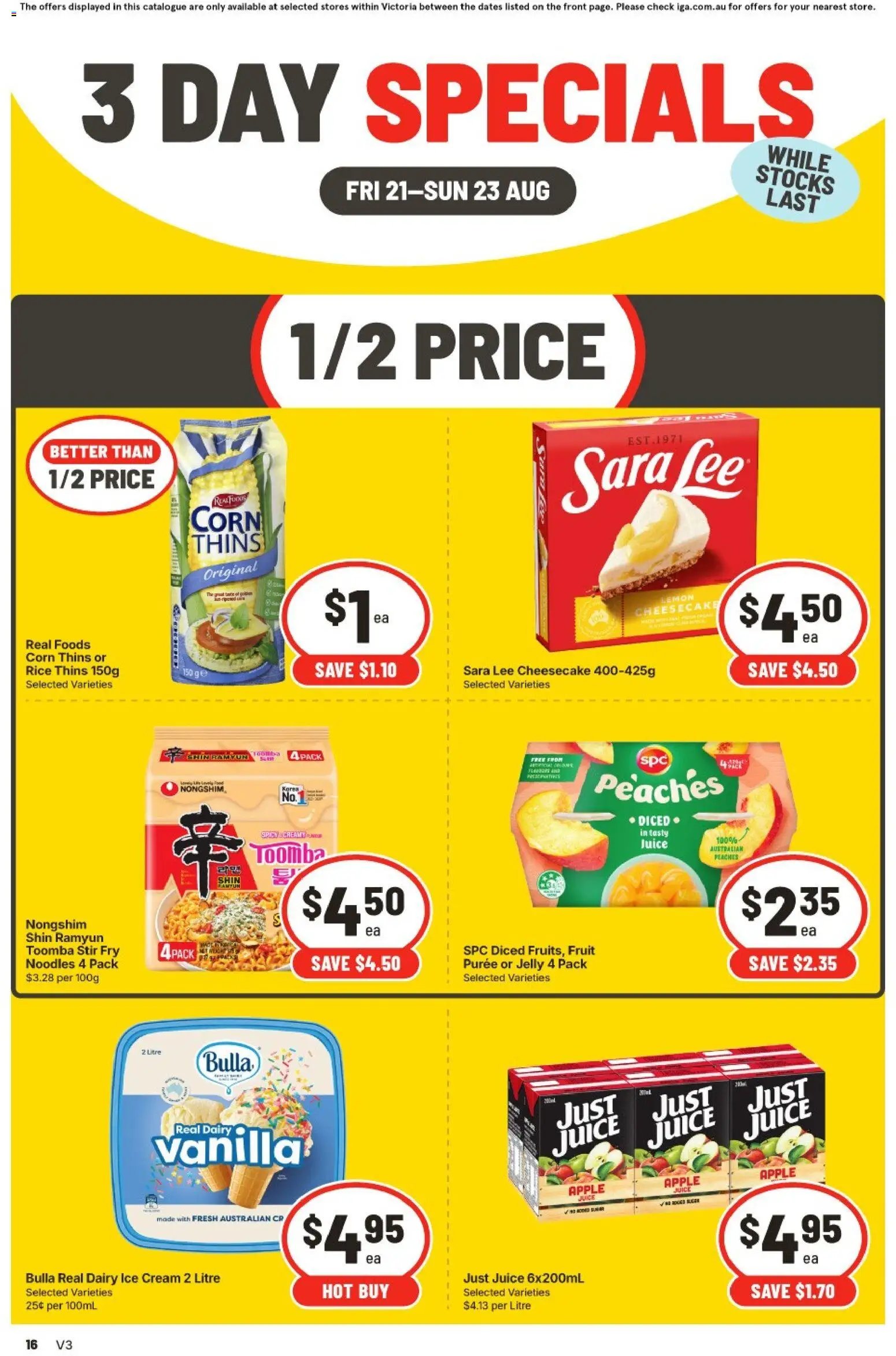 IGA catalogue from 21/08/2026 IGA 3 Day Specials VIC