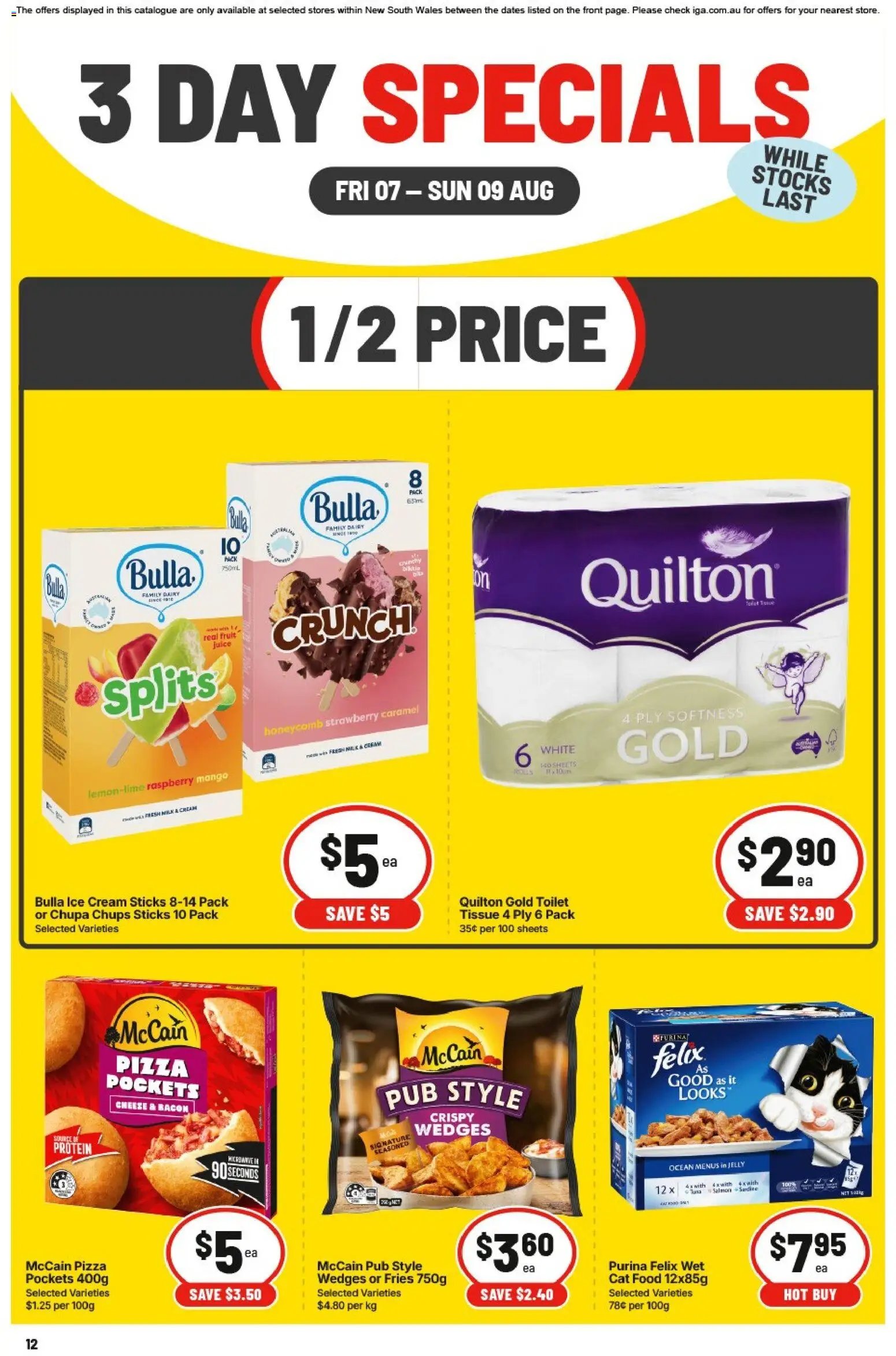 IGA catalogue from 07/08/2026 IGA 3 Day Specials NSW