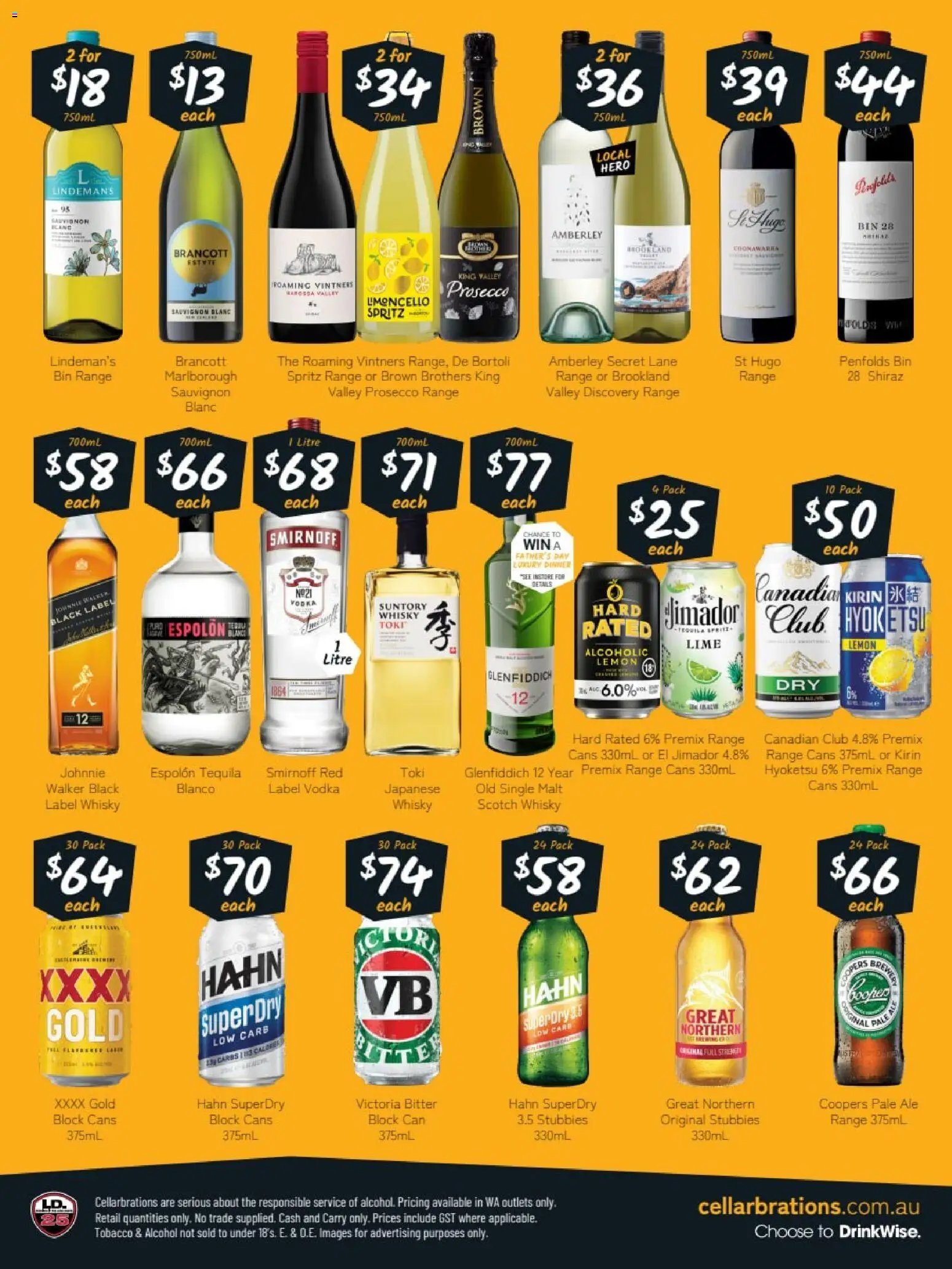 Cellarbrations catalogue from 24/08/2026 Cellarbrations catalogue ALBANY
