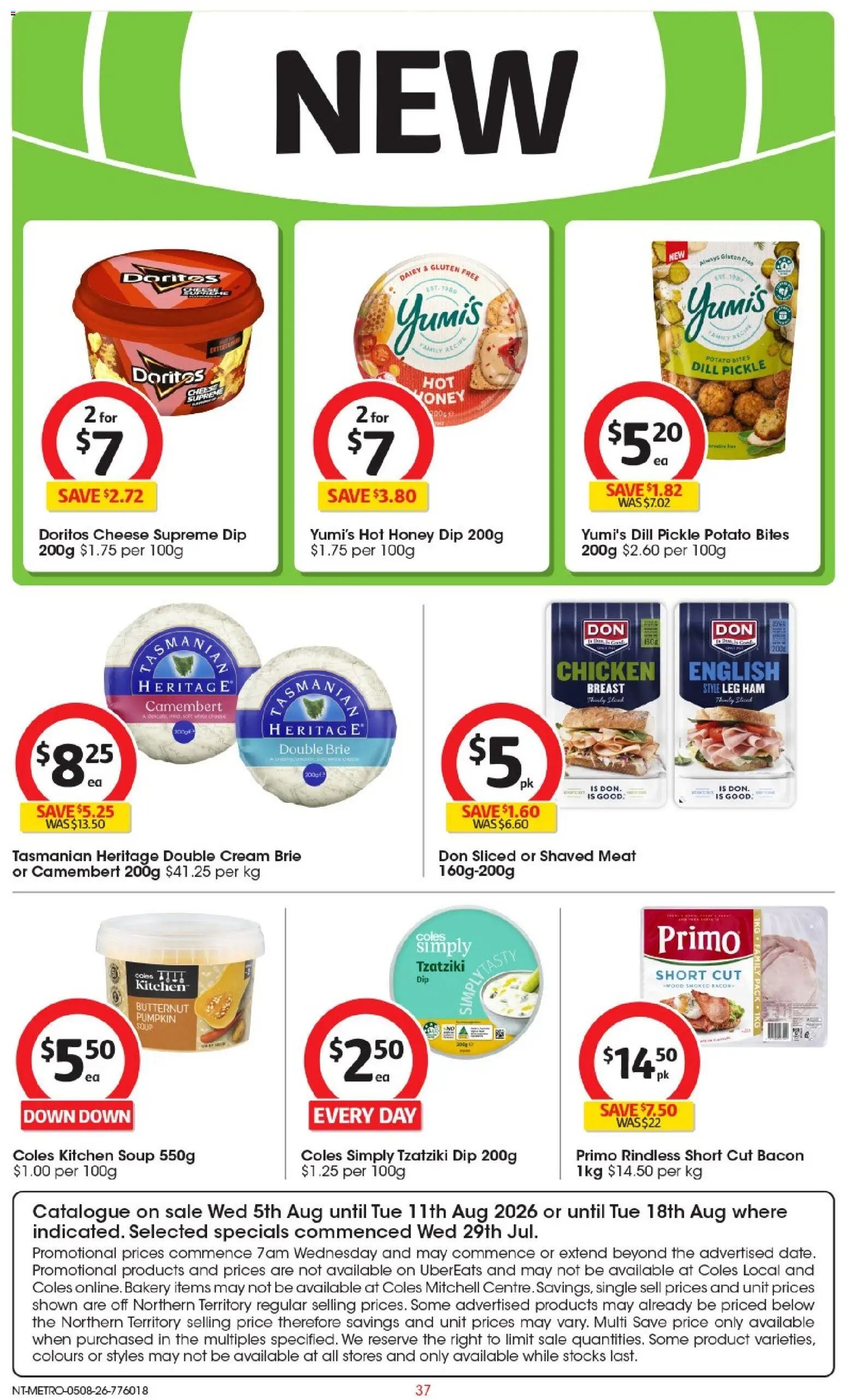 Coles catalogue from 05/08/2026 Coles catalogue NT