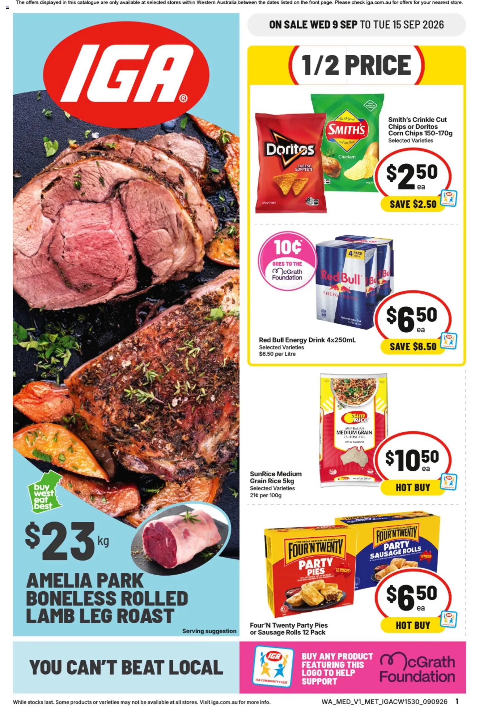 IGA catalogue from 09/09/2026 IGA catalogue