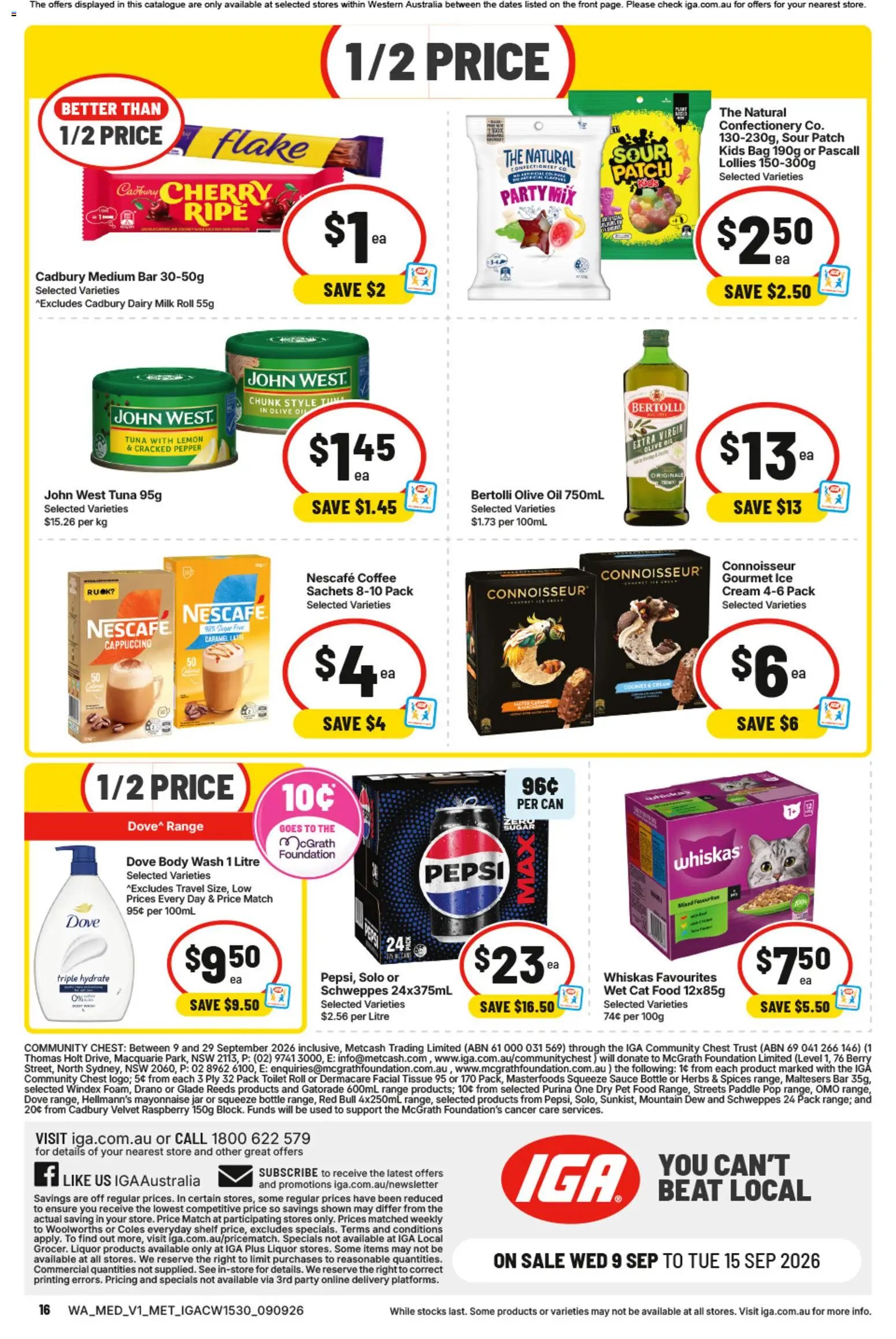 IGA catalogue from 09/09/2026 IGA catalogue
