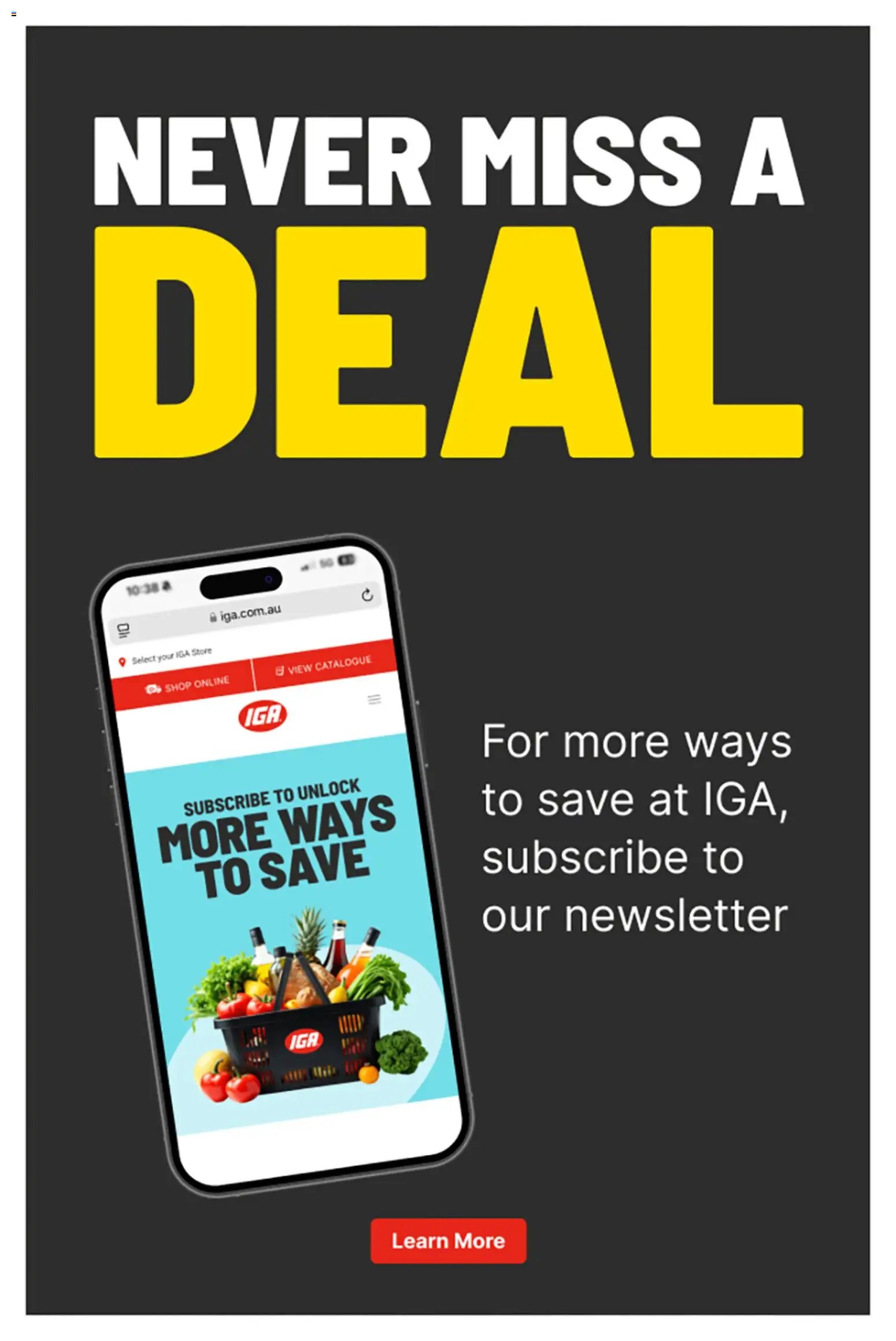 IGA catalogue from 09/09/2026 IGA catalogue