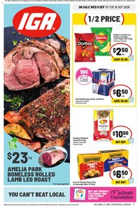IGA catalogue from 09/09/2026 IGA catalogue
