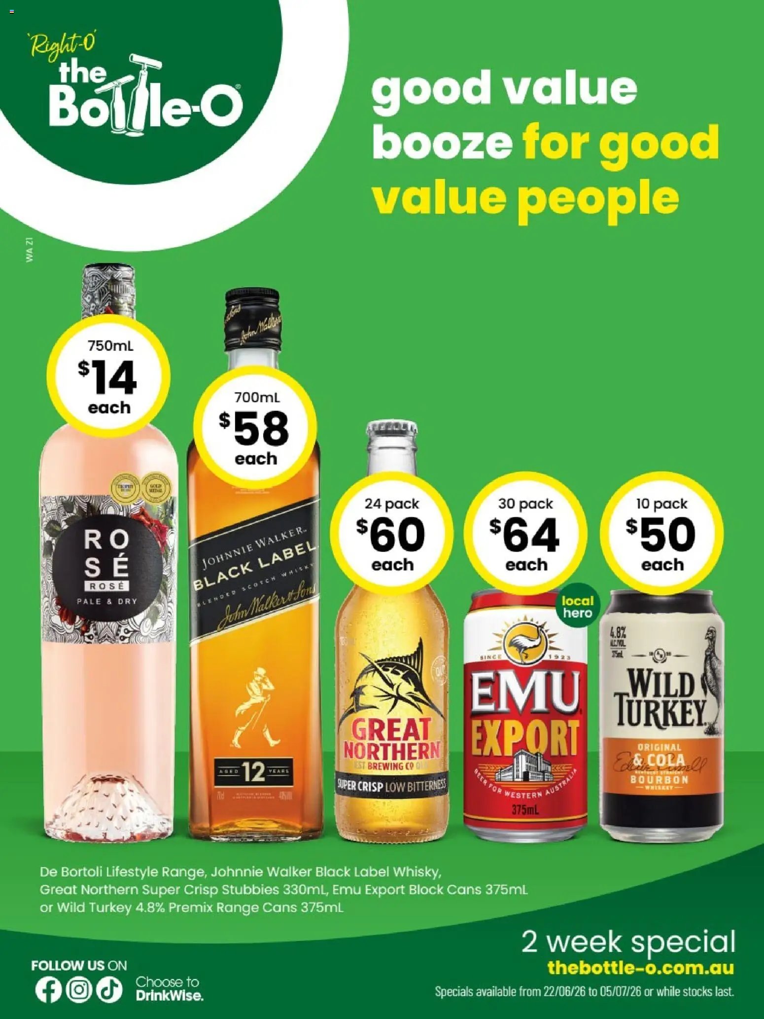 The Bottle-O catalogue from 22/06/2026 The Bottle-O catalogue BAYSWATER
