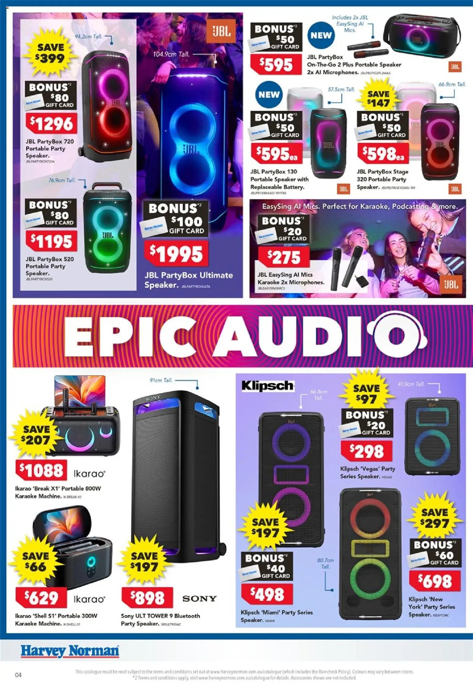 Harvey Norman catalogue from 06/08/2026 Harvey Norman Epic Audio
