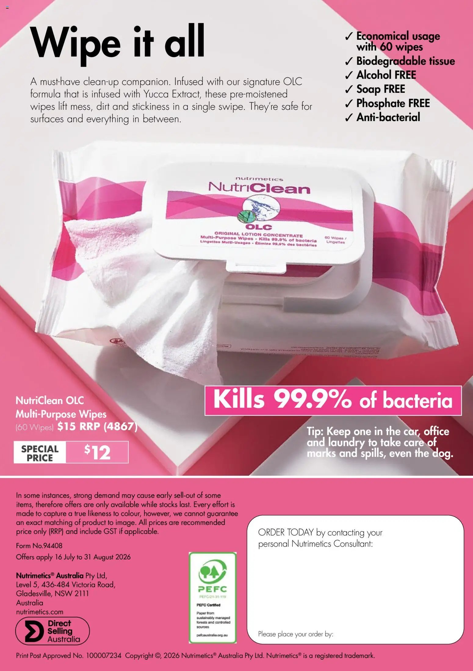 Nutrimetics catalogue from 16/07/2026 Nutrimetics Augut Brochure