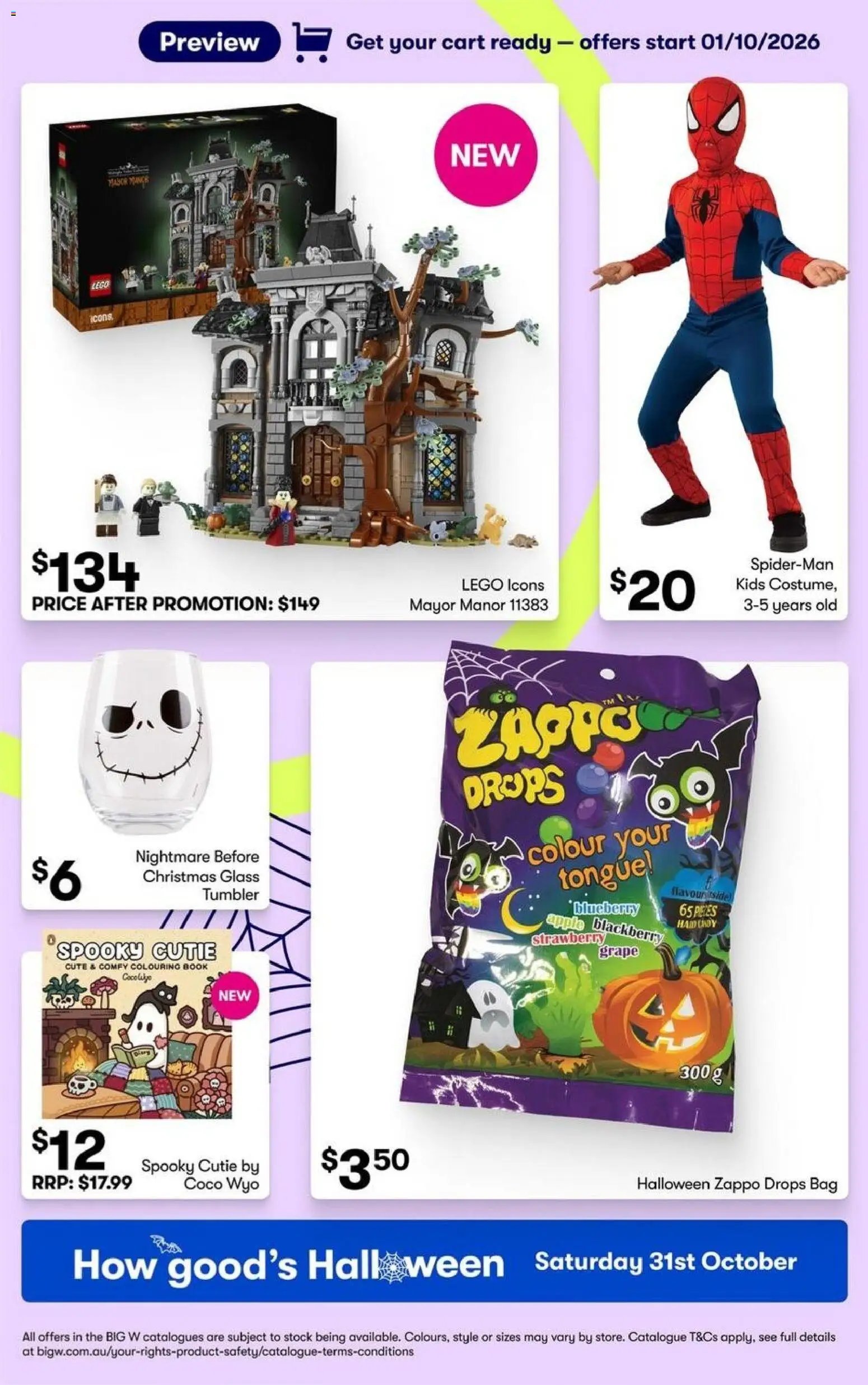 Big W catalogue from 01/10/2026 Big W Catalogue Halloween