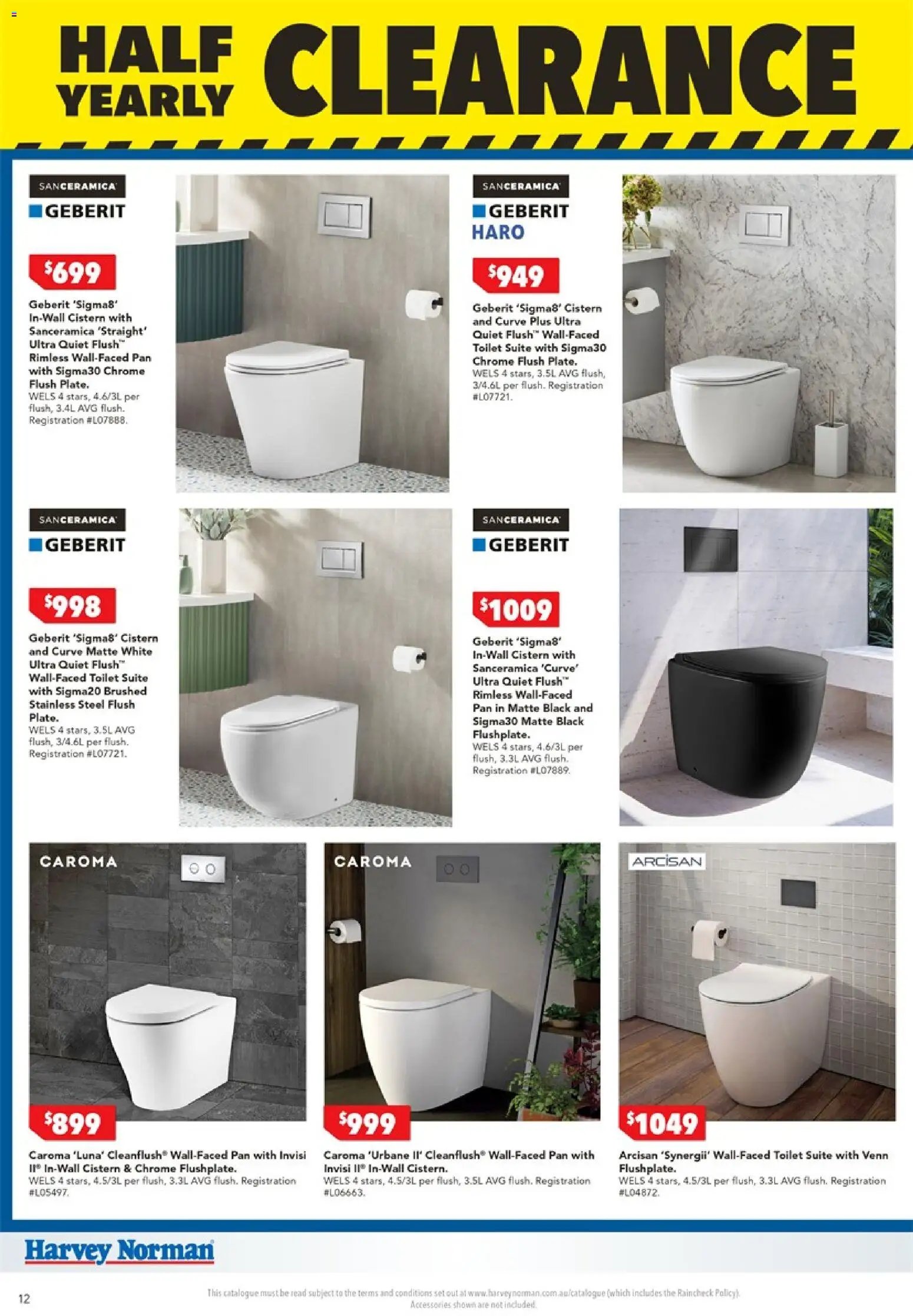 Harvey Norman catalogue from 01/07/2026 Harvey Norman catalogue Bathroom