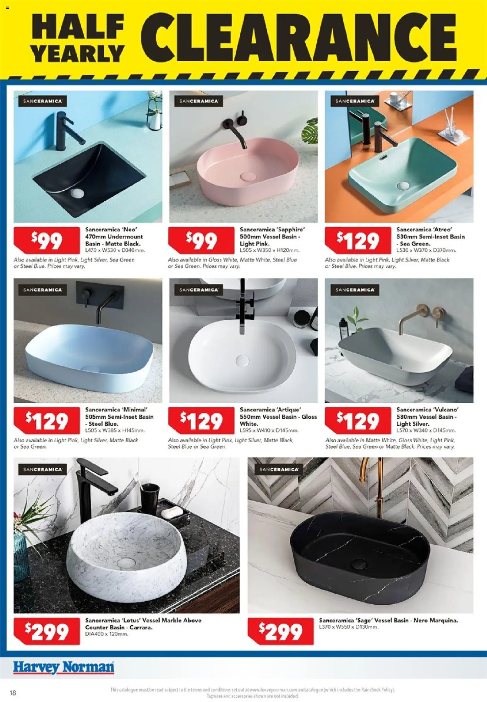 Harvey Norman catalogue from 01/07/2026 Harvey Norman catalogue Bathroom