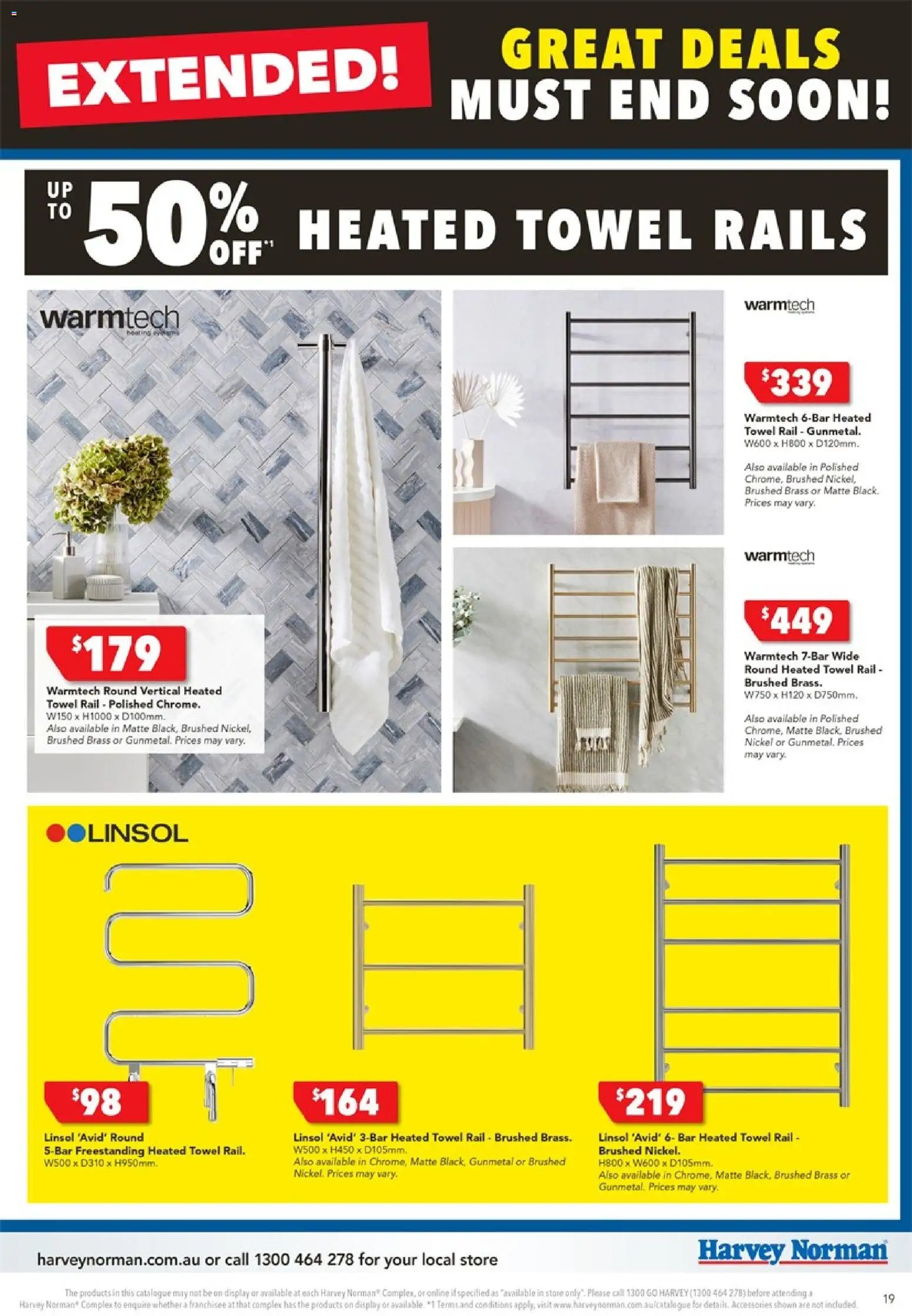 Harvey Norman catalogue from 01/07/2026 Harvey Norman catalogue Bathroom