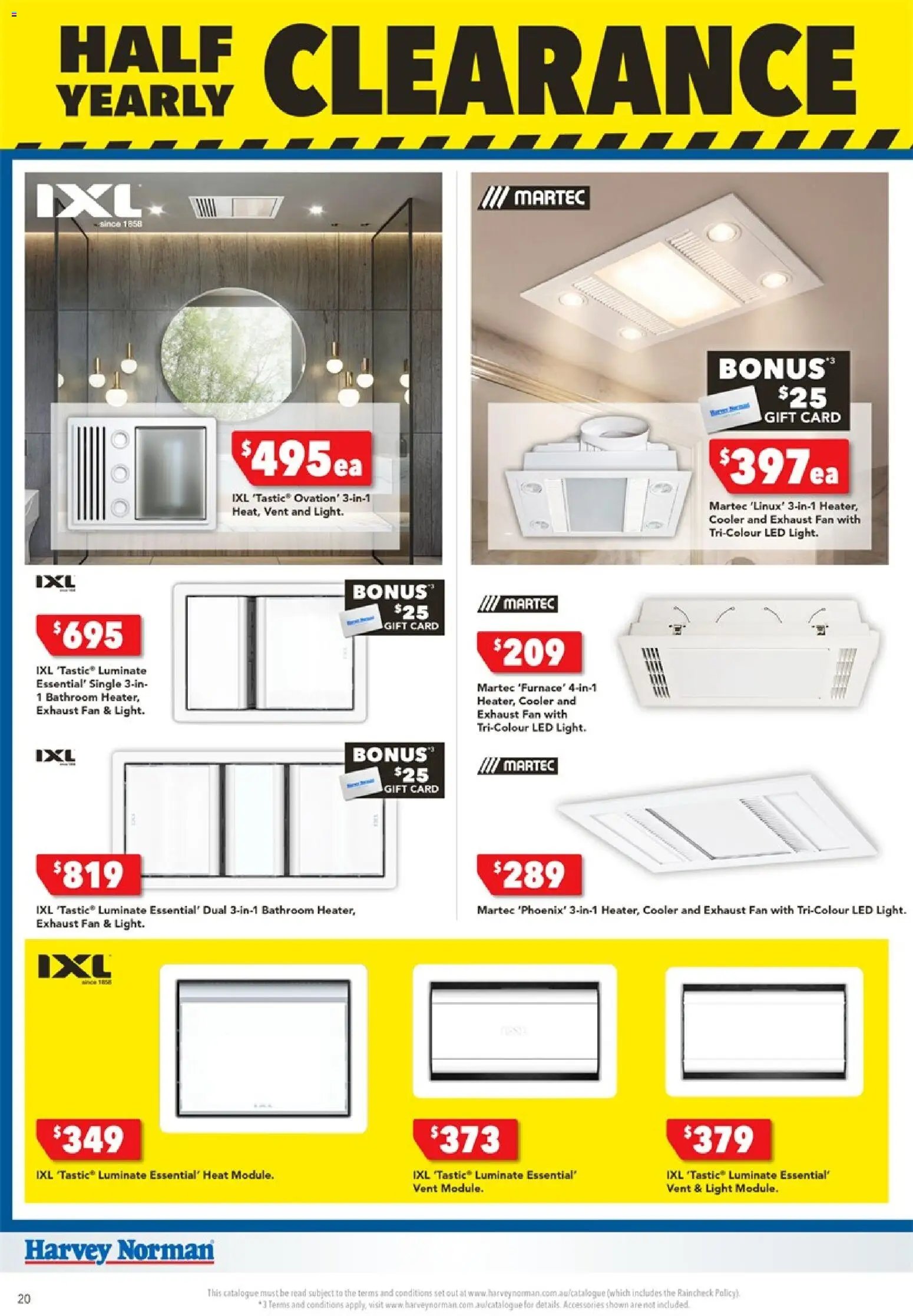 Harvey Norman catalogue from 01/07/2026 Harvey Norman catalogue Bathroom