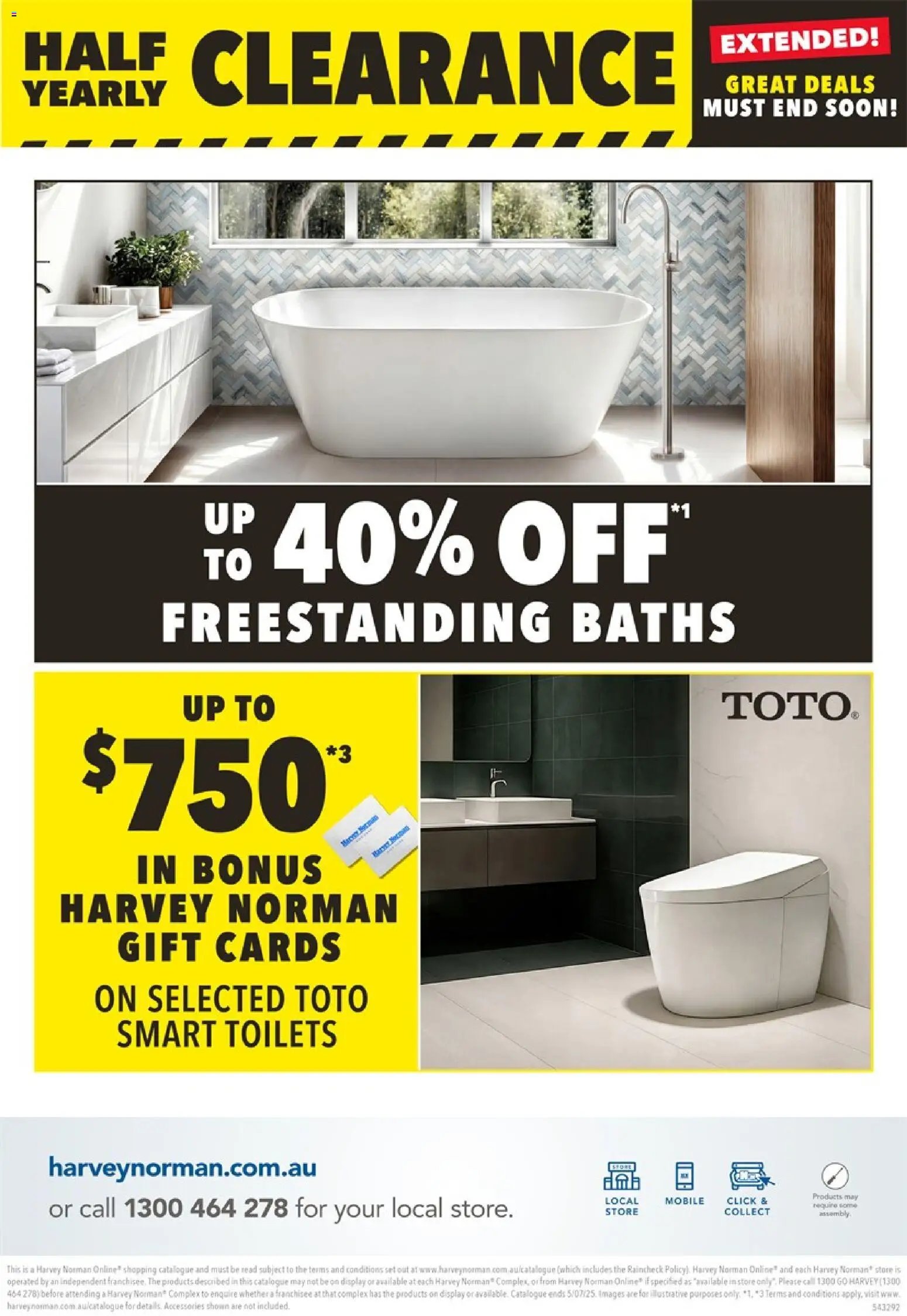 Harvey Norman catalogue from 01/07/2026 Harvey Norman catalogue Bathroom
