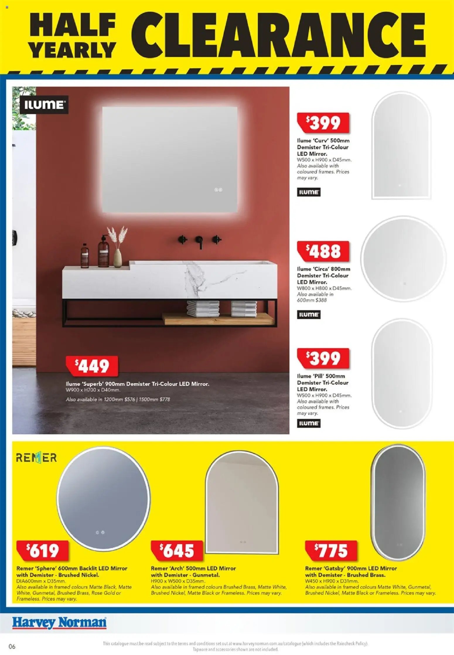 Harvey Norman catalogue from 01/07/2026 Harvey Norman catalogue Bathroom