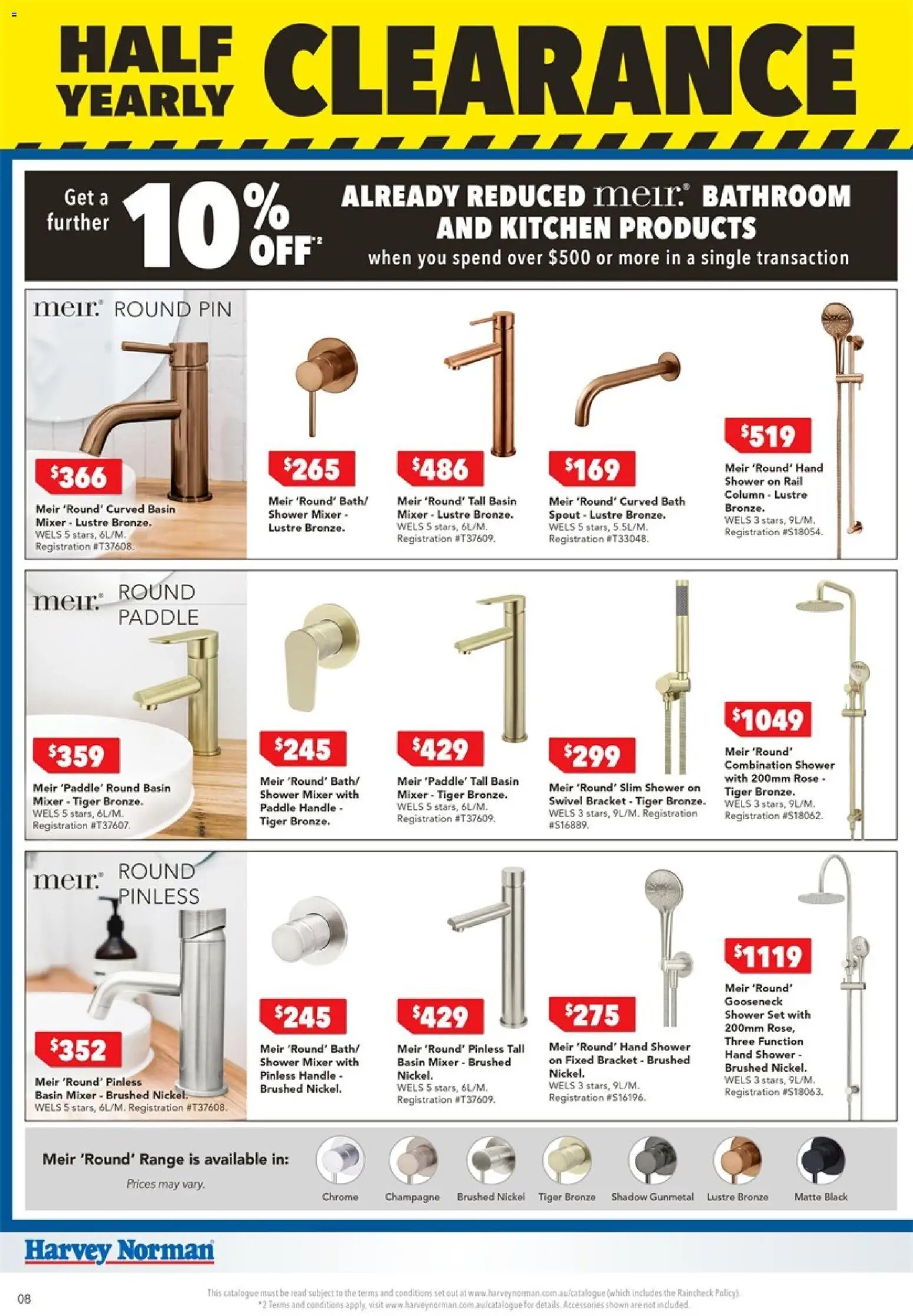 Harvey Norman catalogue from 01/07/2026 Harvey Norman catalogue Bathroom