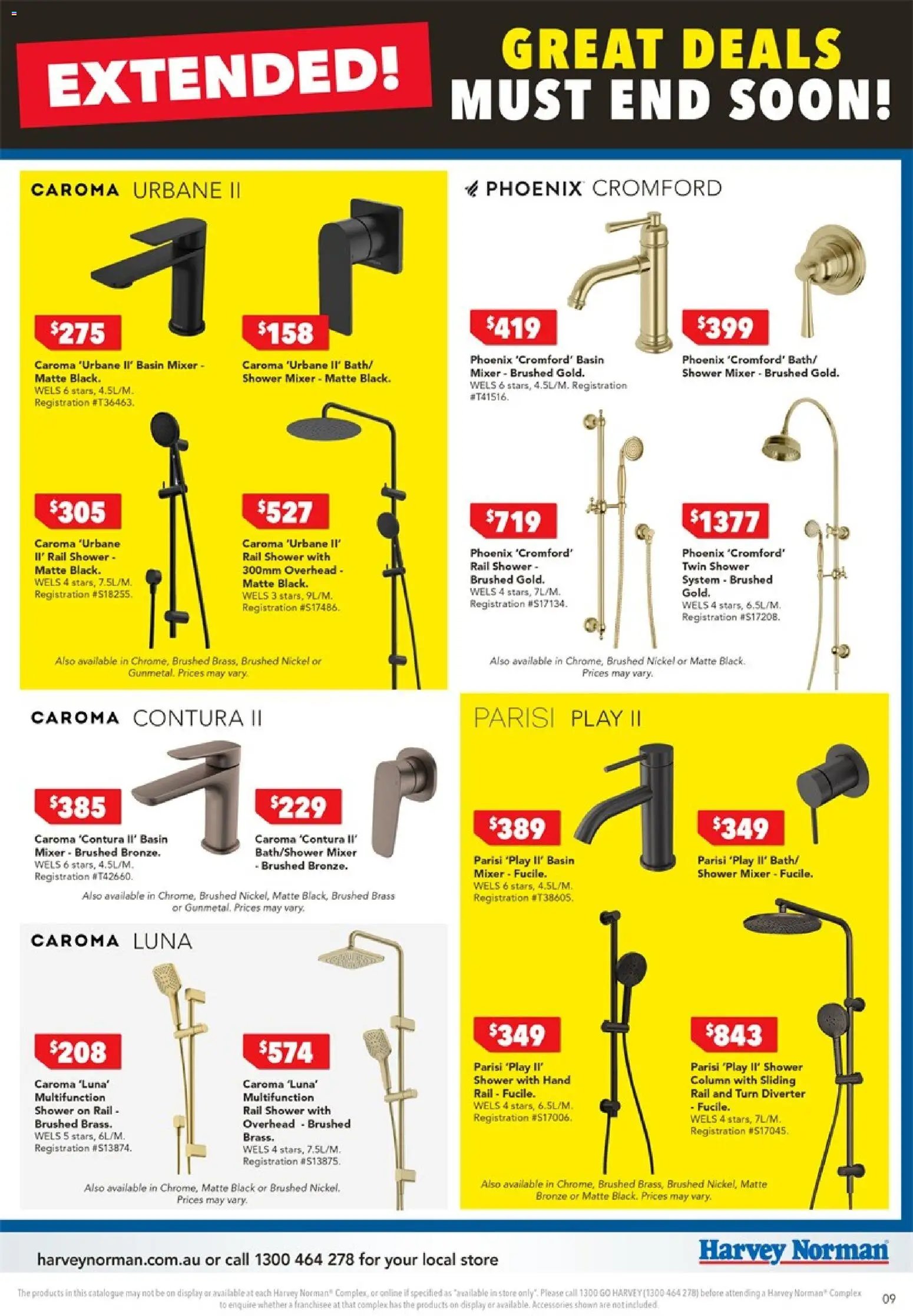 Harvey Norman catalogue from 01/07/2026 Harvey Norman catalogue Bathroom