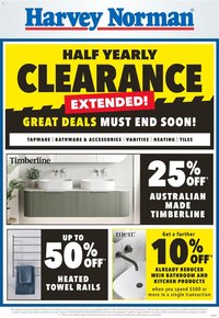 Harvey Norman catalogue from 01/07/2026 Harvey Norman catalogue Bathroom