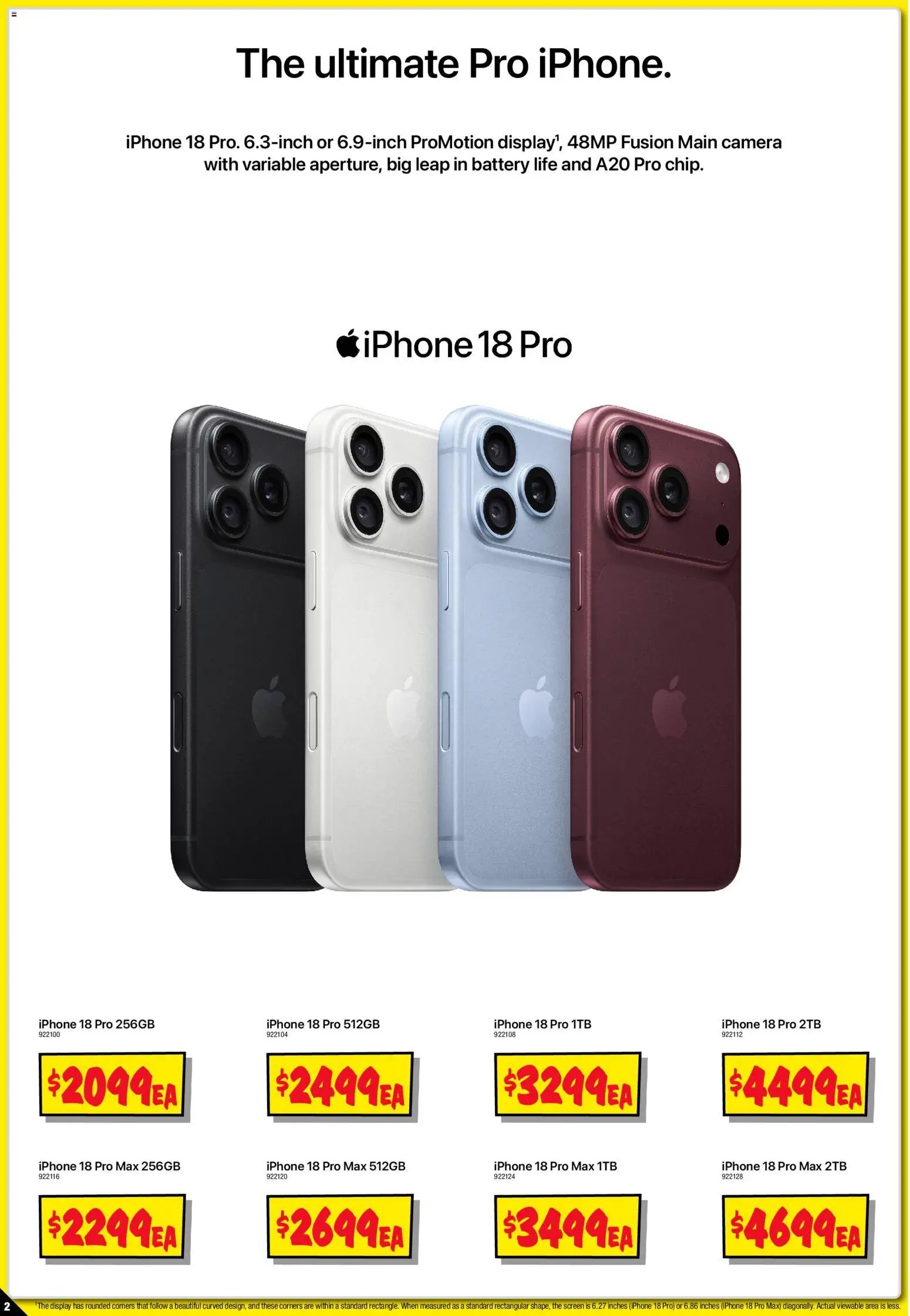 JB Hi-Fi catalogue from 12/09/2026 JB Hi-Fi Pre-order iPhone 18 Pro