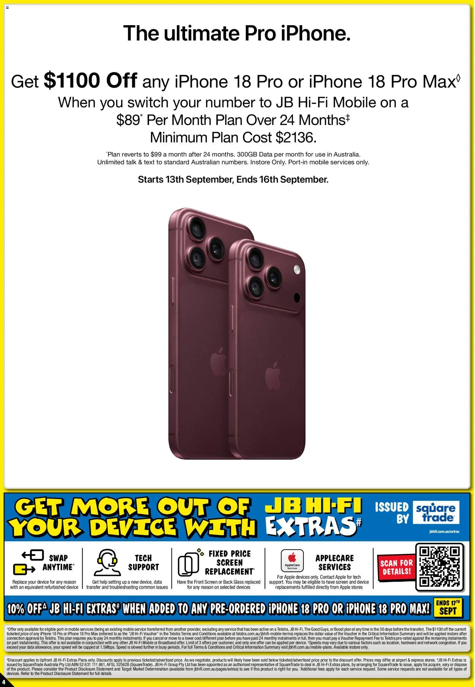 JB Hi-Fi catalogue from 12/09/2026 JB Hi-Fi Pre-order iPhone 18 Pro