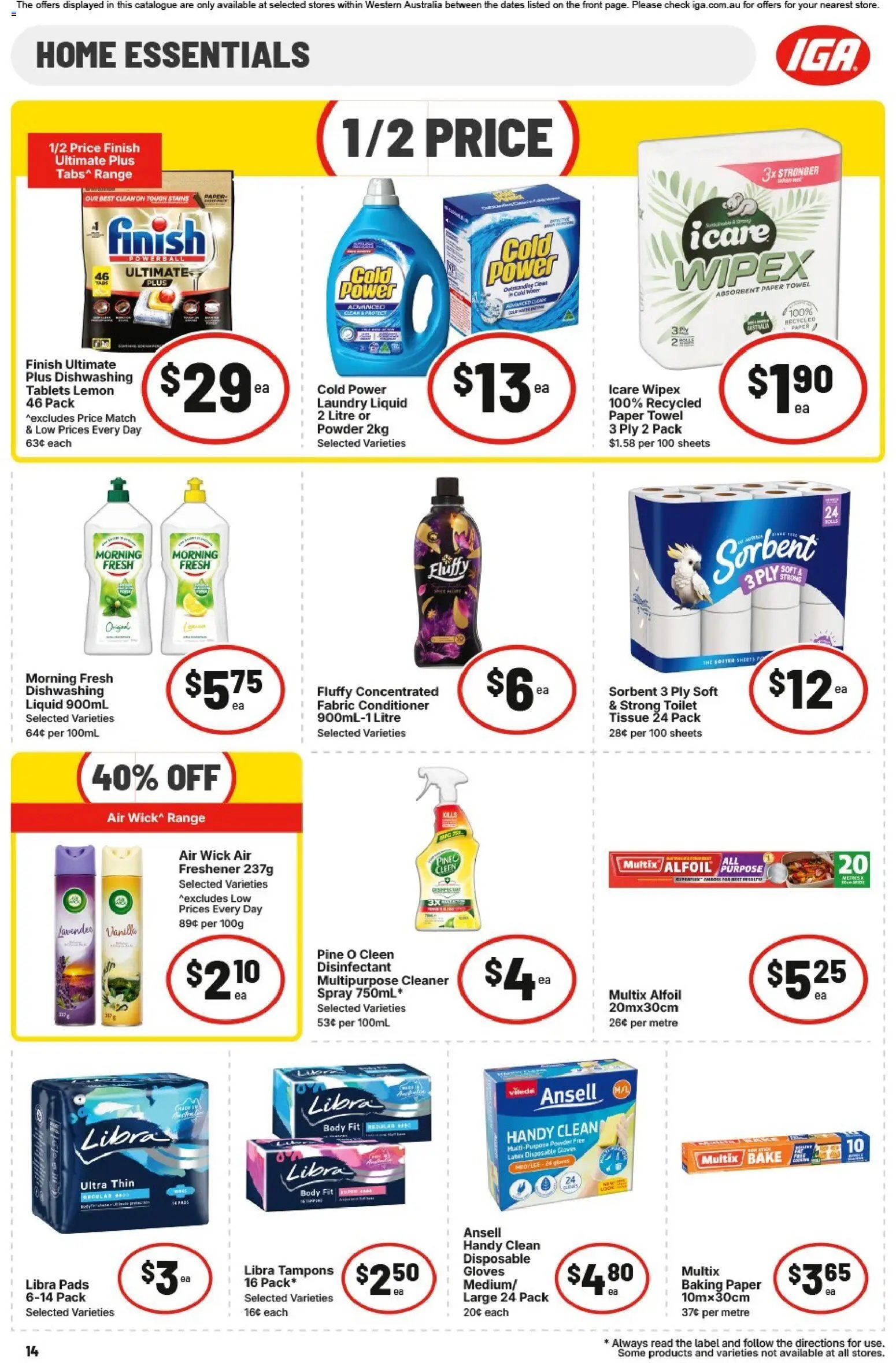IGA catalogue from 01/07/2026 IGA catalogue WA Medium Metro