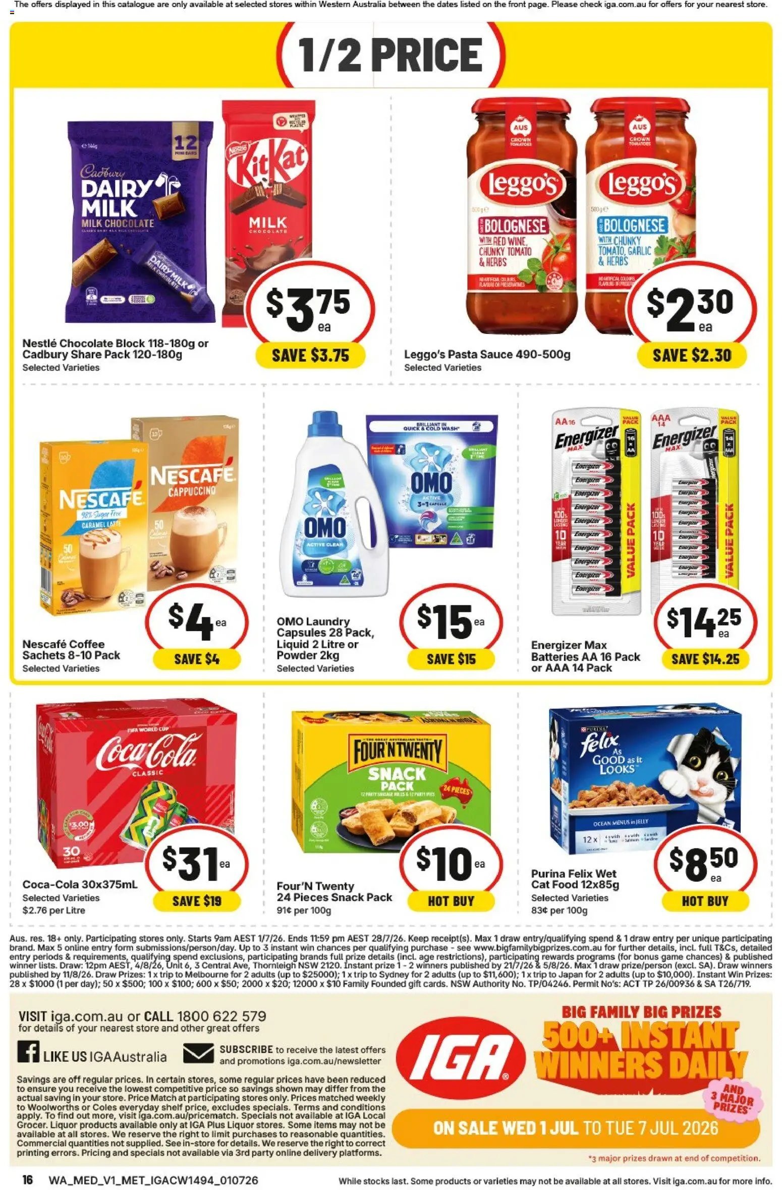 IGA catalogue from 01/07/2026 IGA catalogue WA Medium Metro