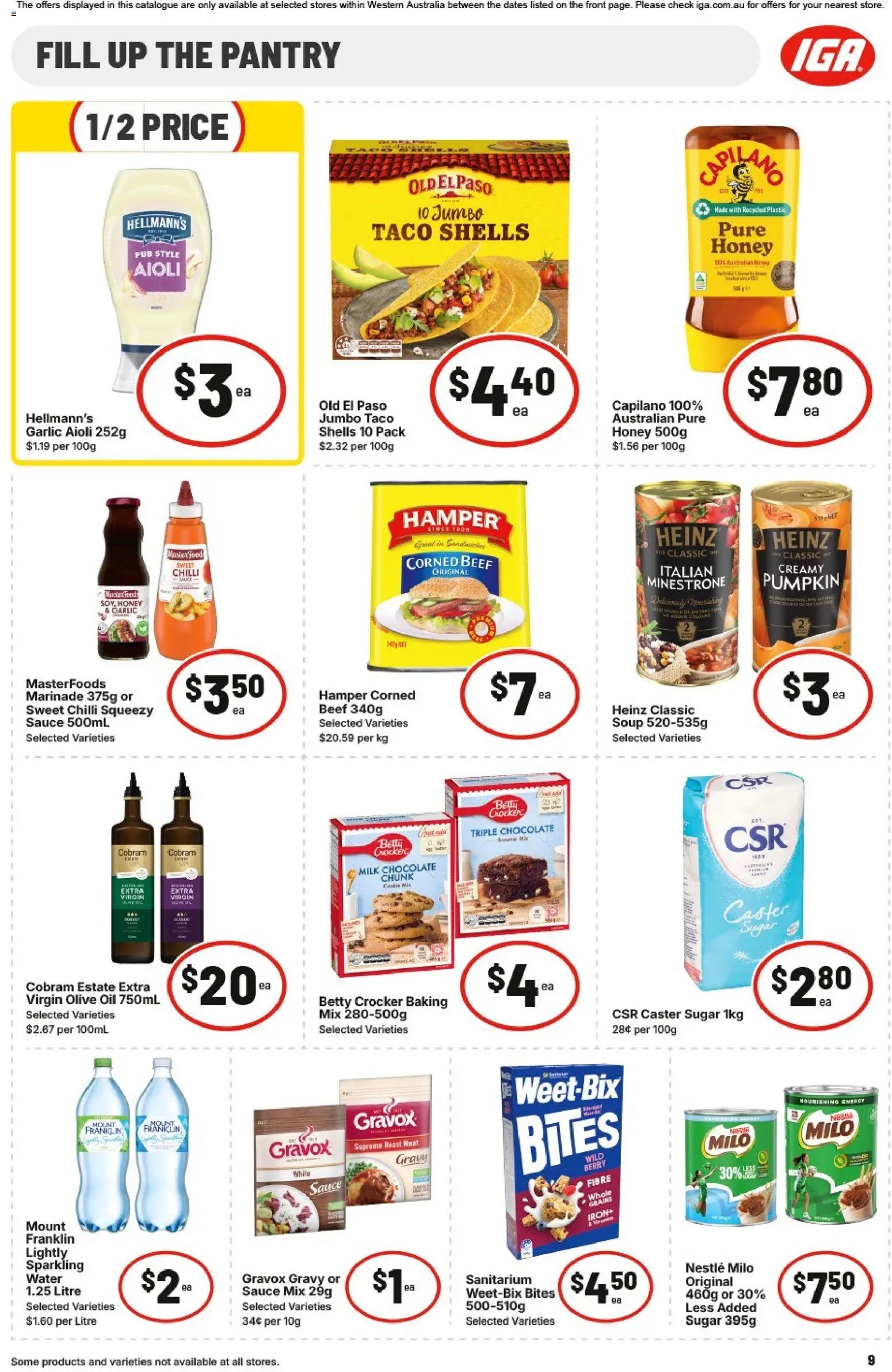 IGA catalogue from 01/07/2026 IGA catalogue WA Medium Metro