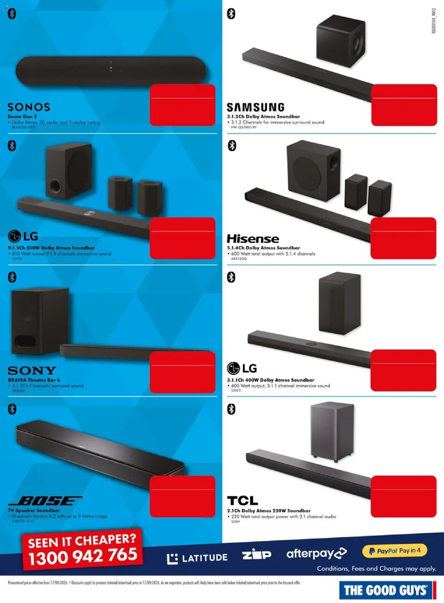 The Good Guys catalogue from 16/09/2026 The Good Guys Massive TV Sale