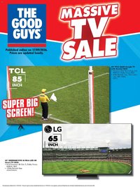 The Good Guys catalogue from 16/09/2026 The Good Guys Massive TV Sale