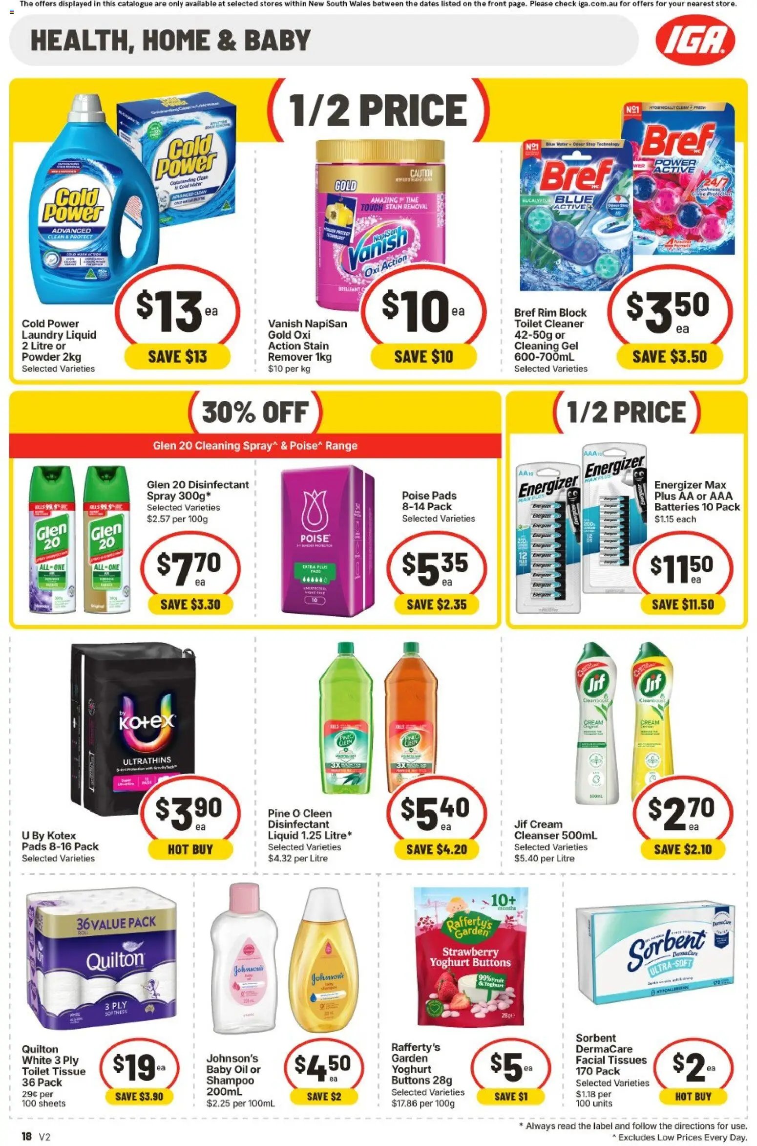 IGA catalogue from 30/09/2026 IGA catalogue Ainslie