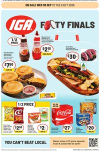 IGA catalogue from 30/09/2026 IGA catalogue Ainslie