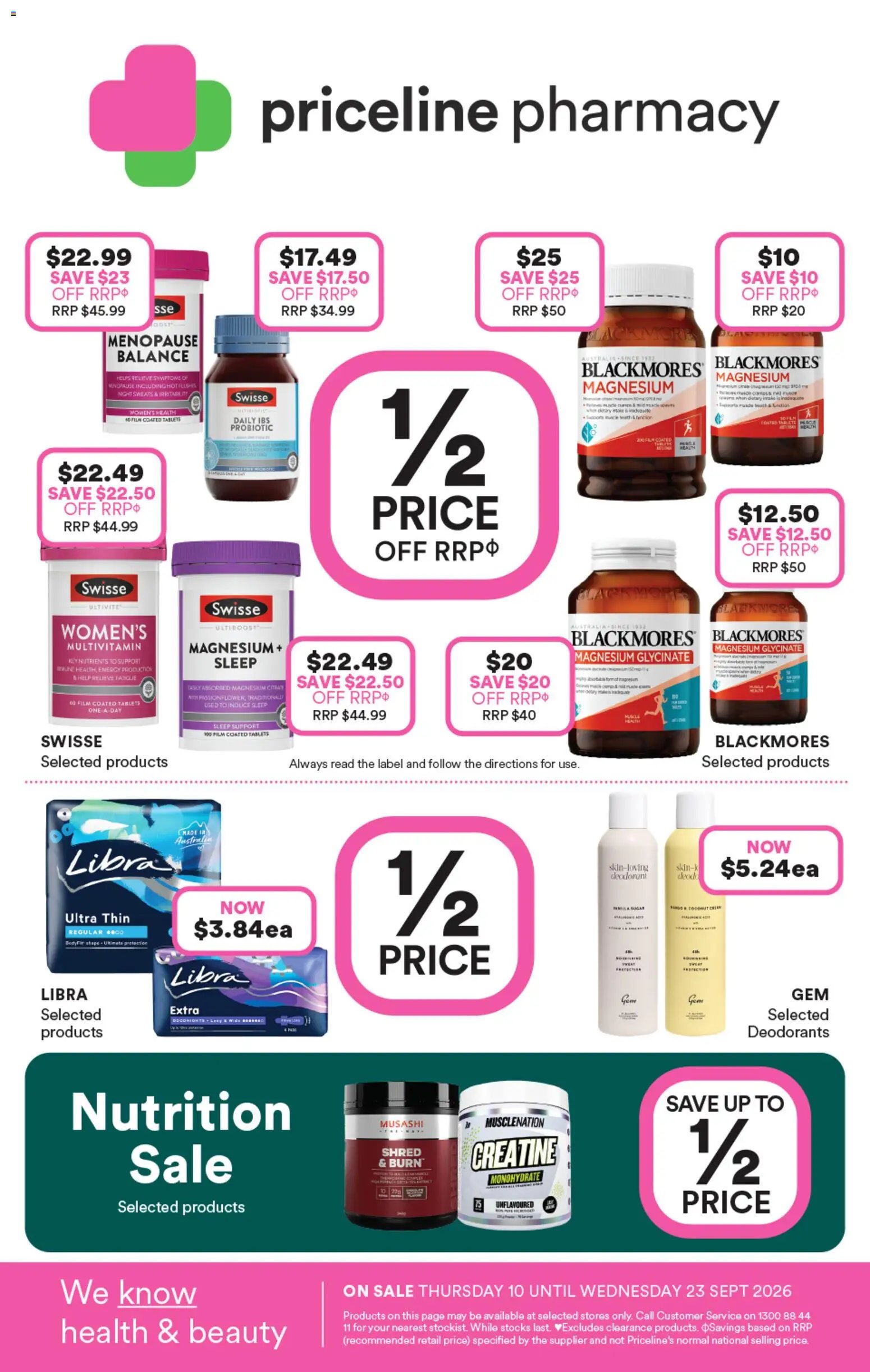 Priceline Pharmacy catalogue from 10/09/2026 Priceline Pharmacy catalogue