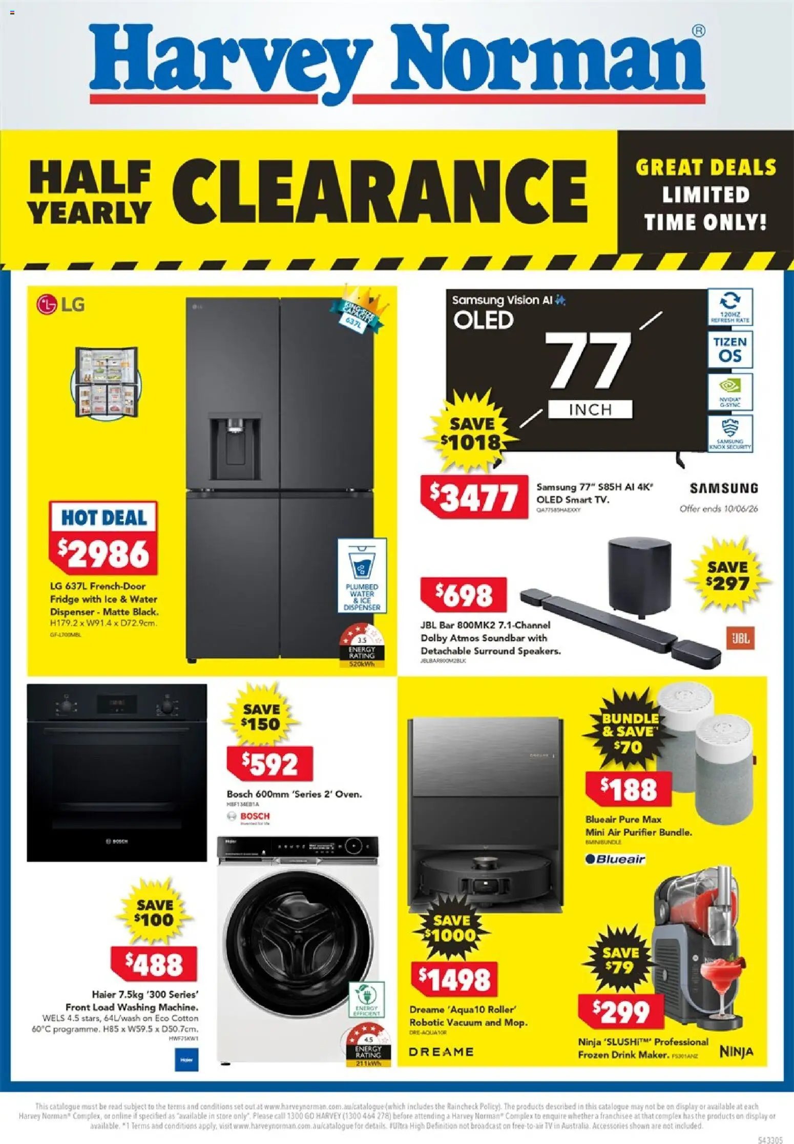 Harvey Norman catalogue from 04/06/2026 Harvey Norman Electrical Clearance