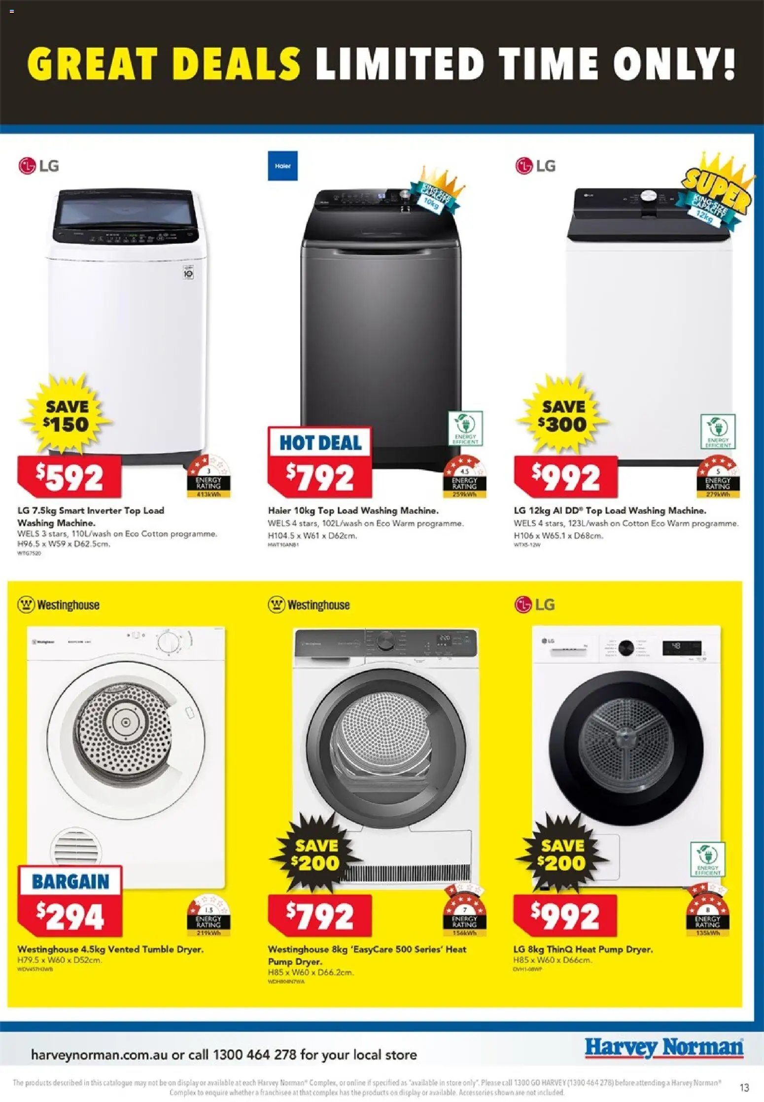 Harvey Norman catalogue from 04/06/2026 Harvey Norman Electrical Clearance